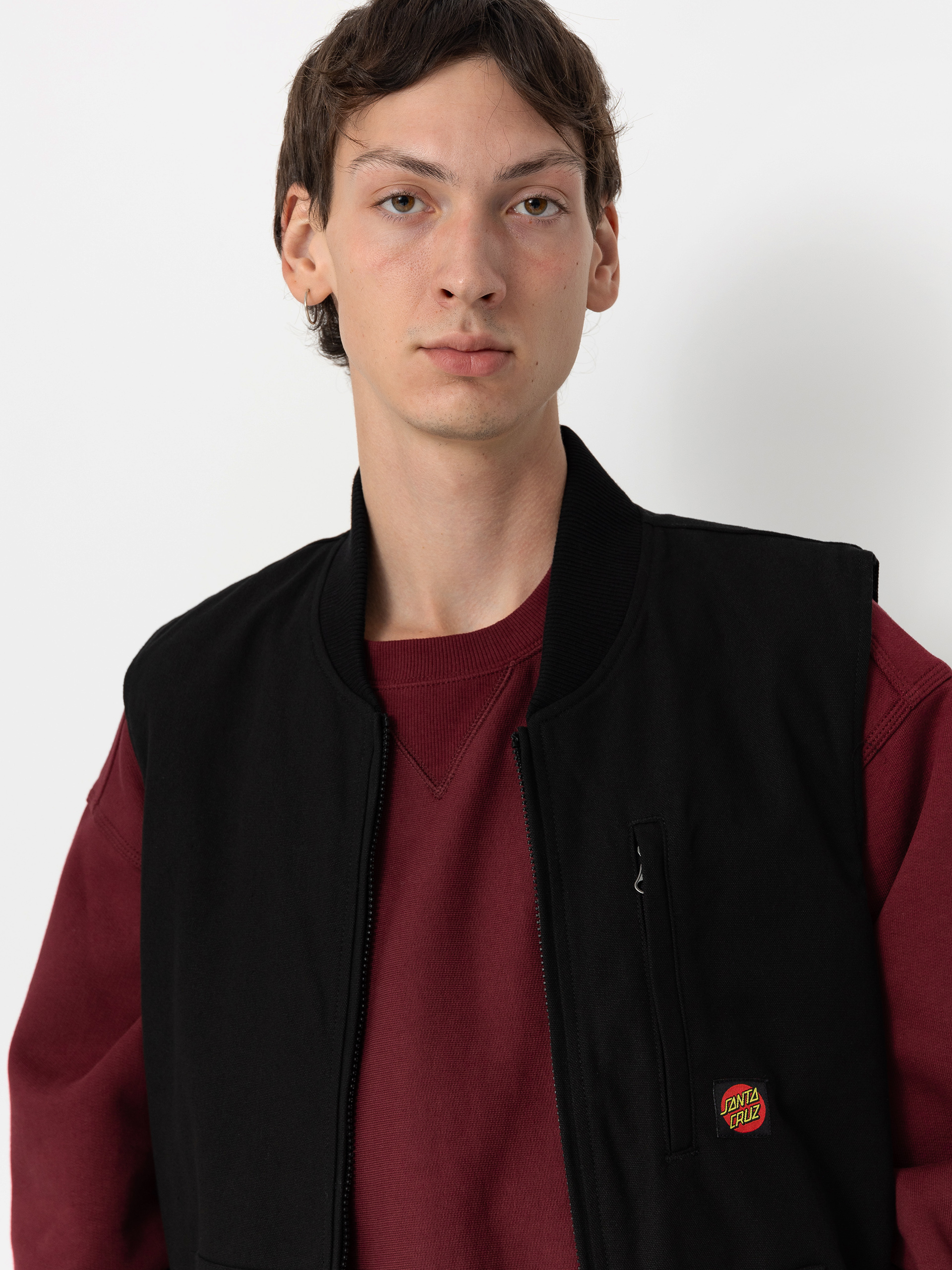 Santa Cruz Classic Label Vest Jacke (black)