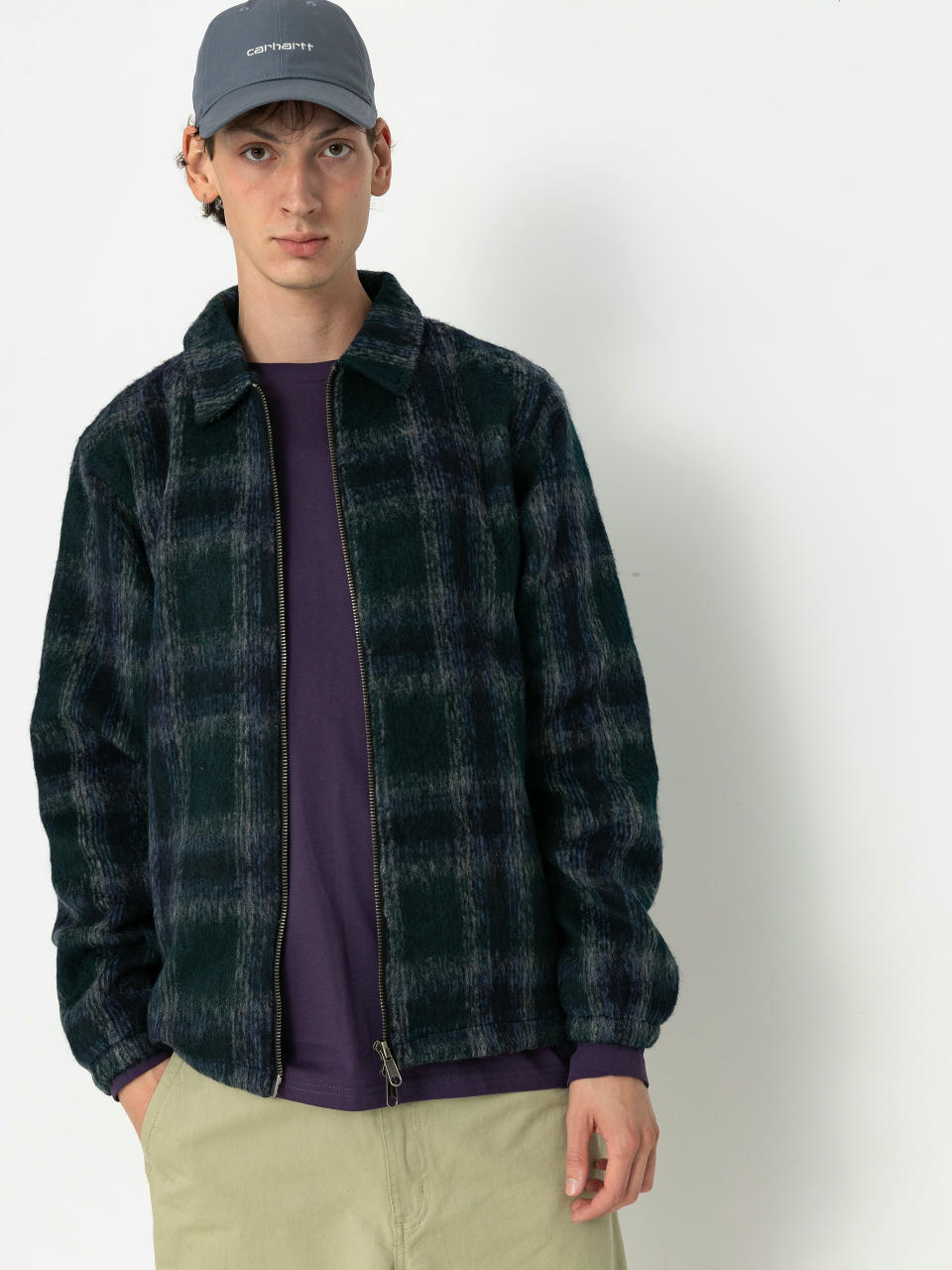 Santa Cruz Hideout Jacket (navy/blue/grey check)