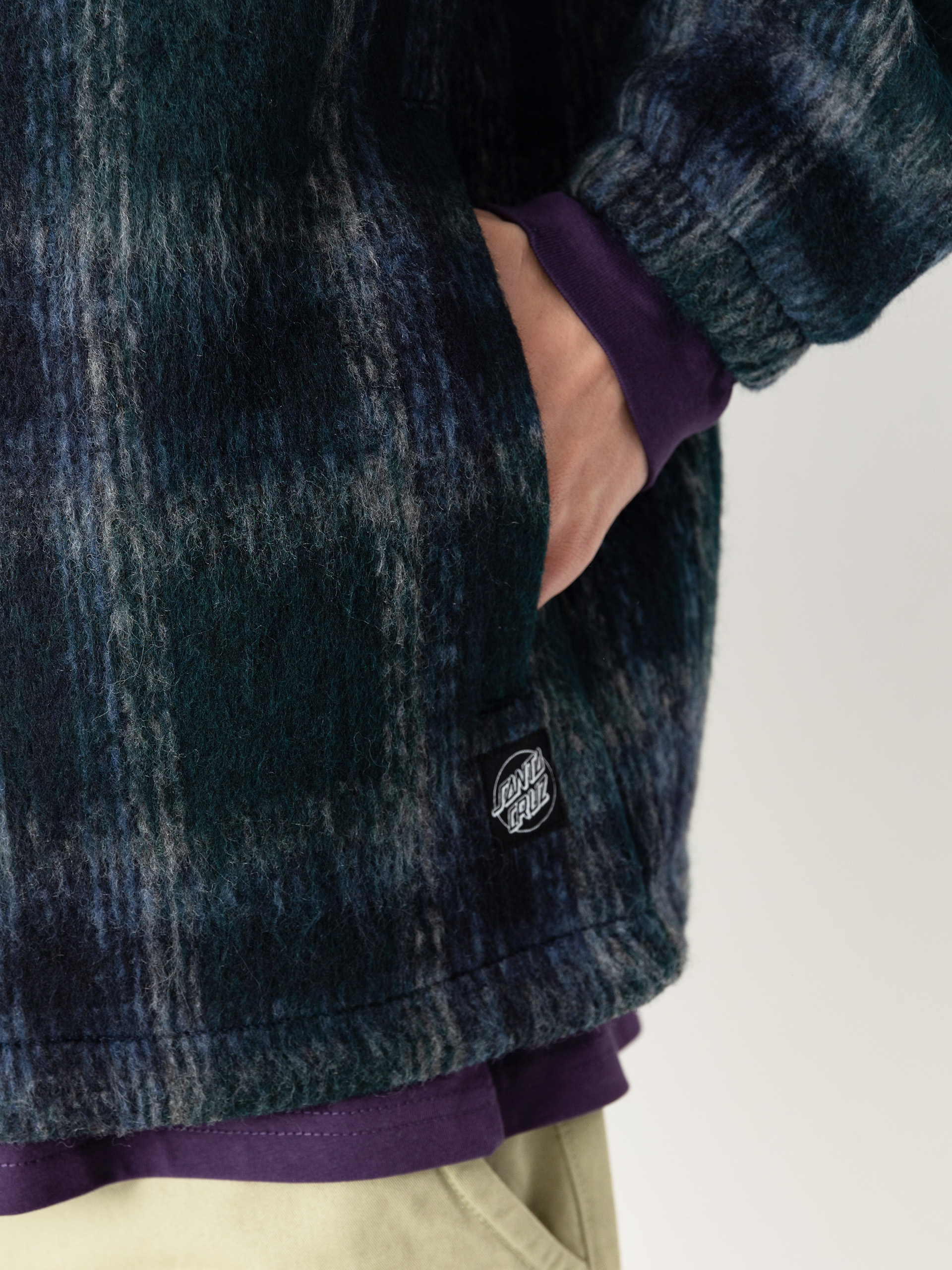 Santa Cruz Hideout Jacket (navy/blue/grey check)