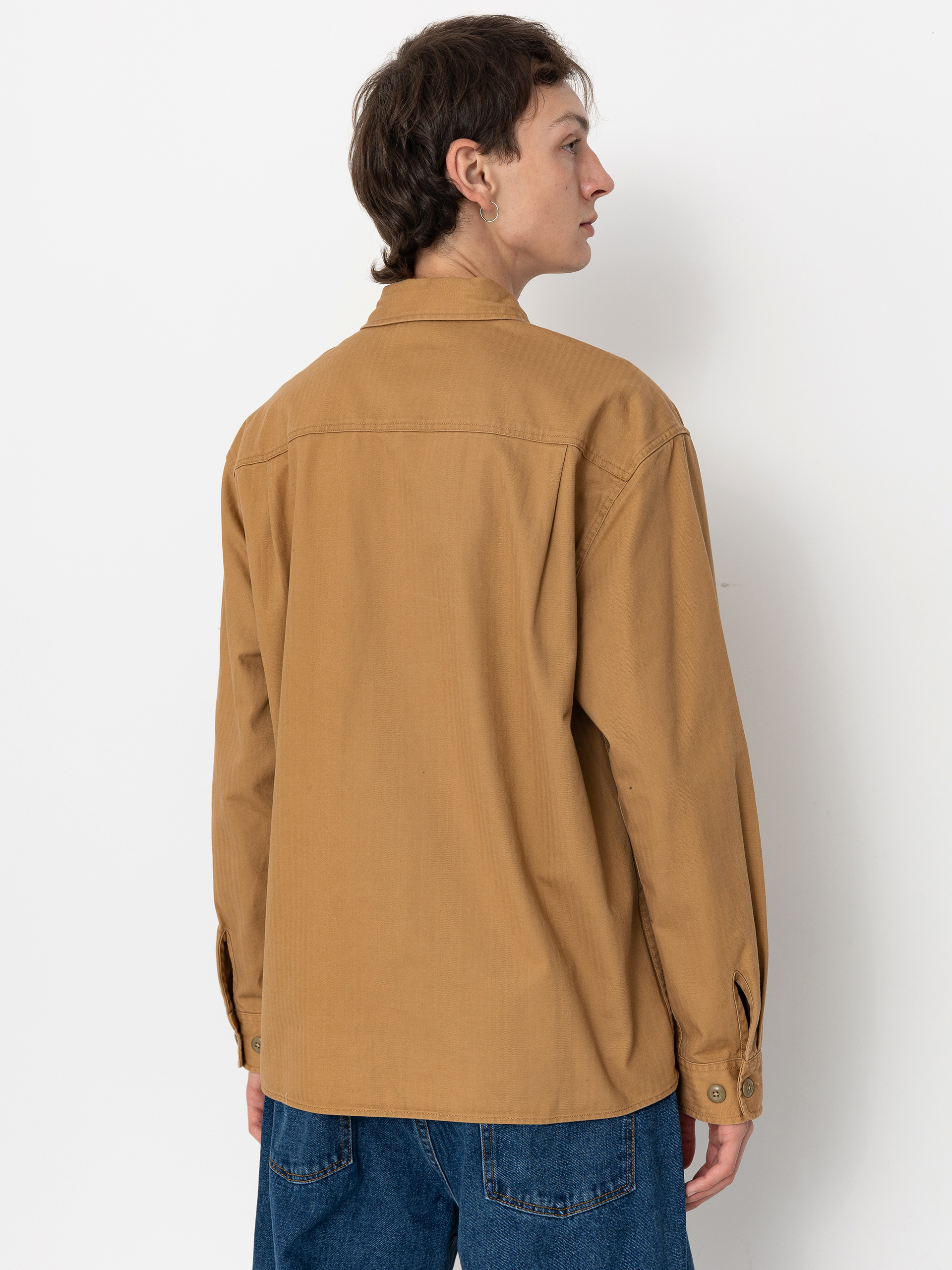 Brixton Selden Overshirt Hemd (tobacco brown worn wash)
