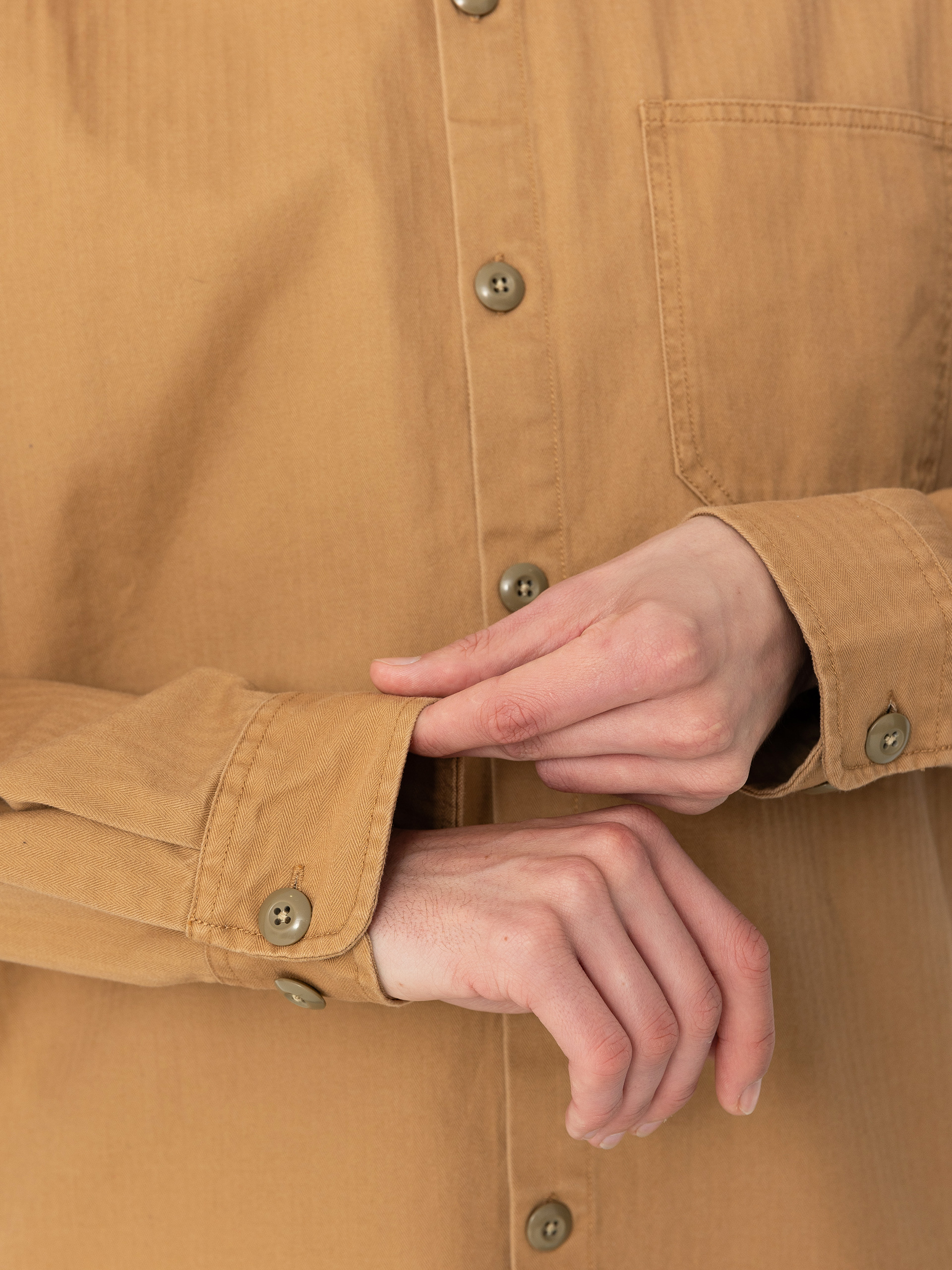 Brixton Selden Overshirt Hemd (tobacco brown worn wash)