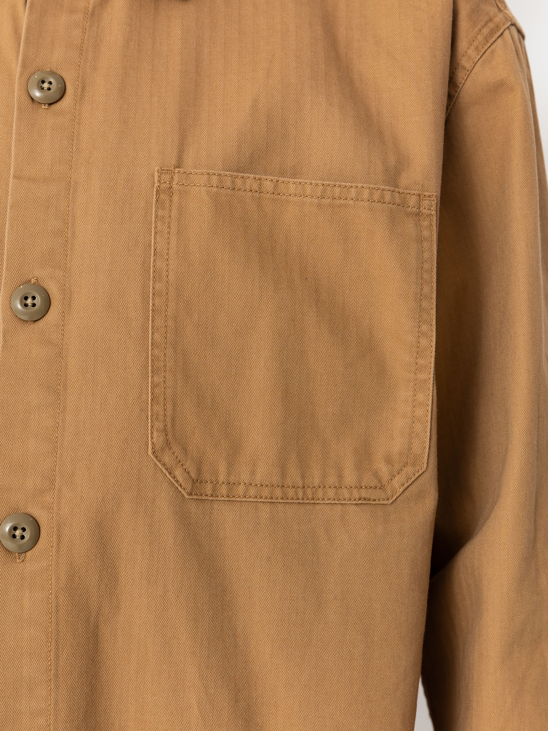 Brixton Selden Overshirt Shirt (tobacco brown worn wash)