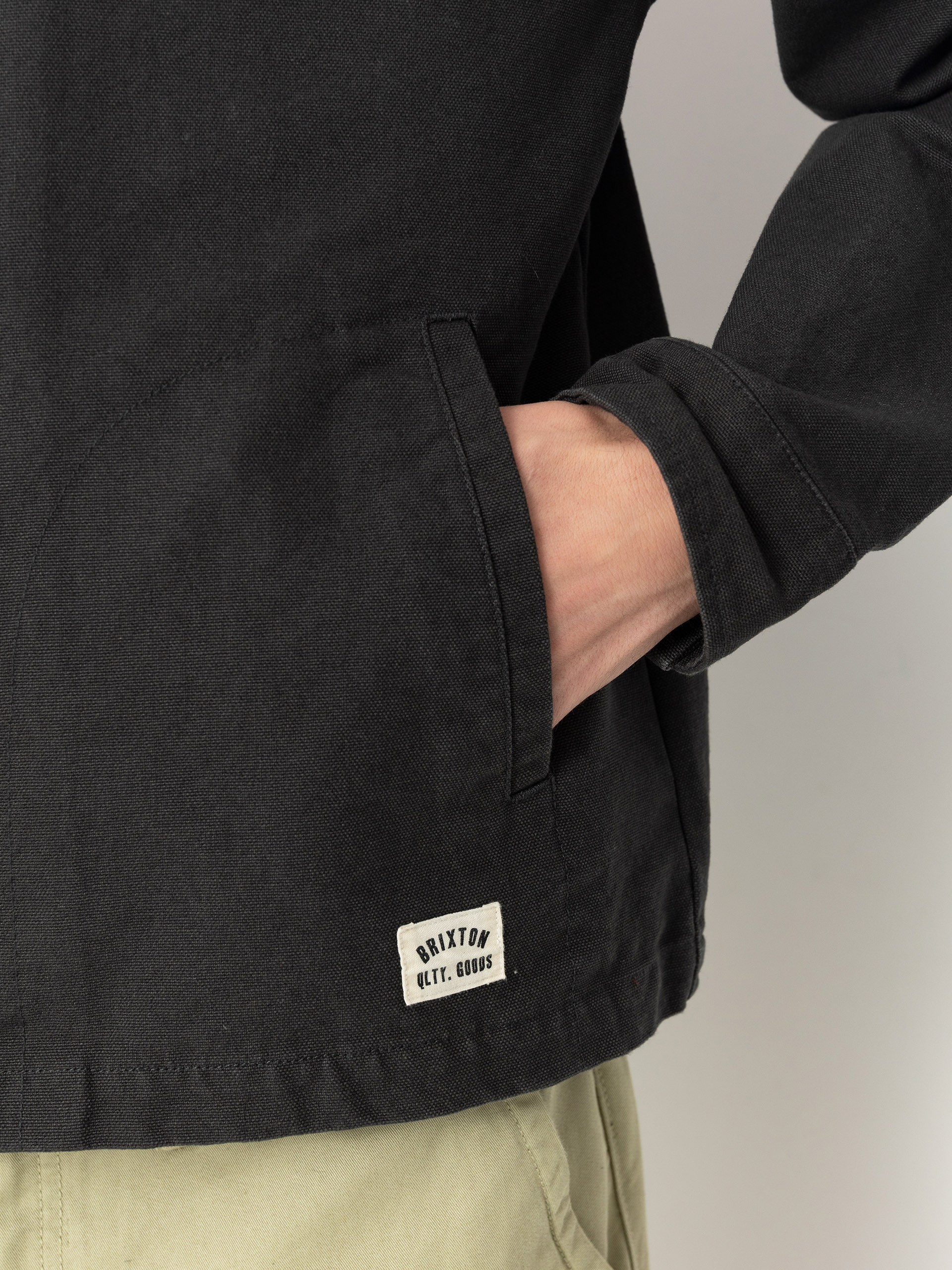Brixton Mechanic Garage Zip Jacket (washed black)