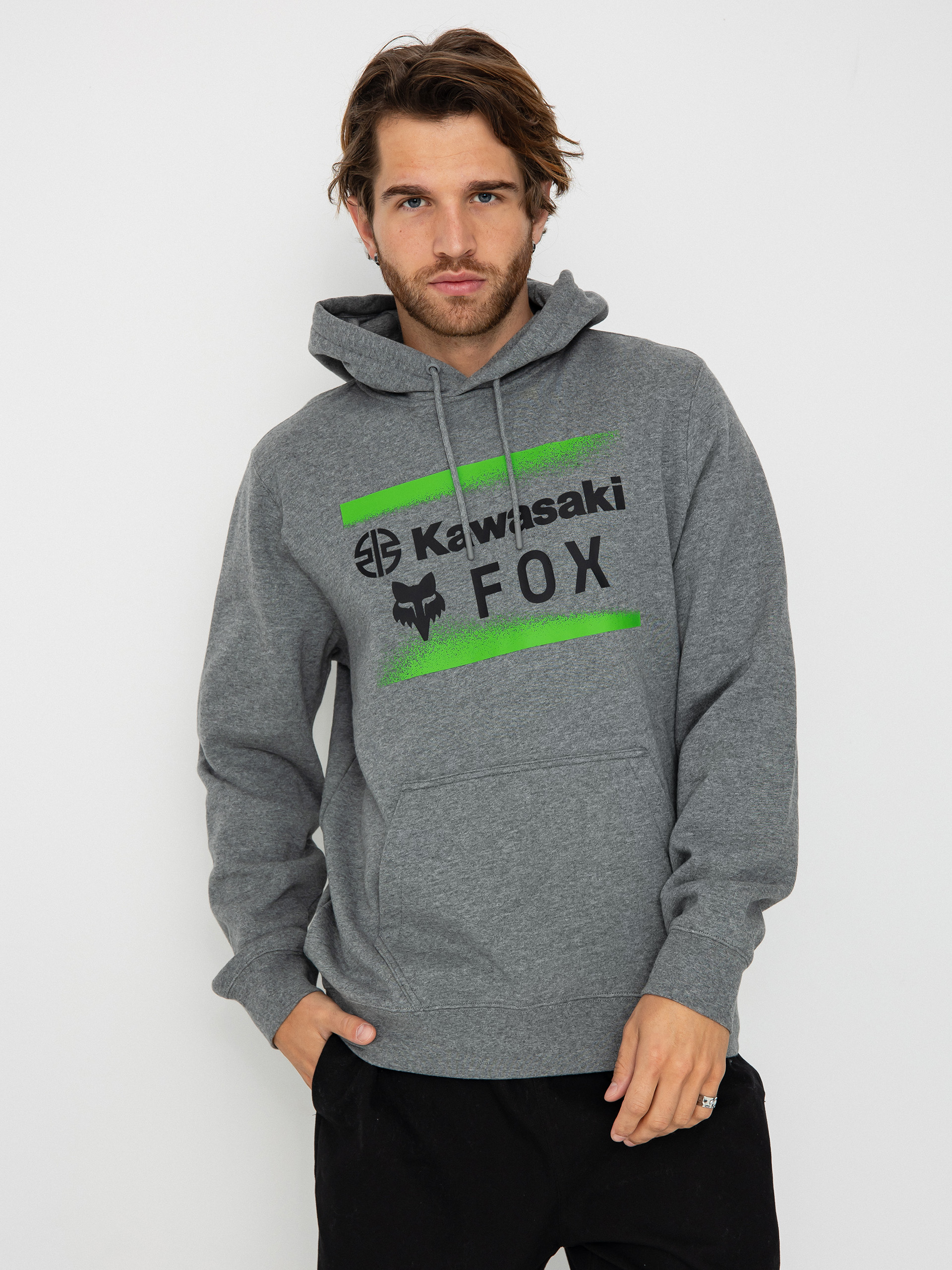 Felpa Fox Con Cappuccio Verde/Nero – S-XXXL, Comfort E Stile Per I Veri Appassionati