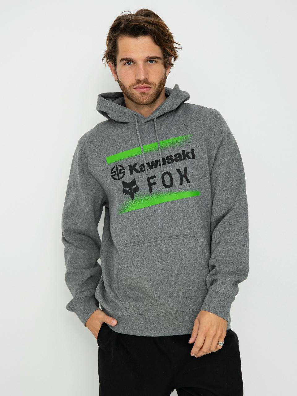 Fox X Kawasaki HD Hoodie (heather graph)