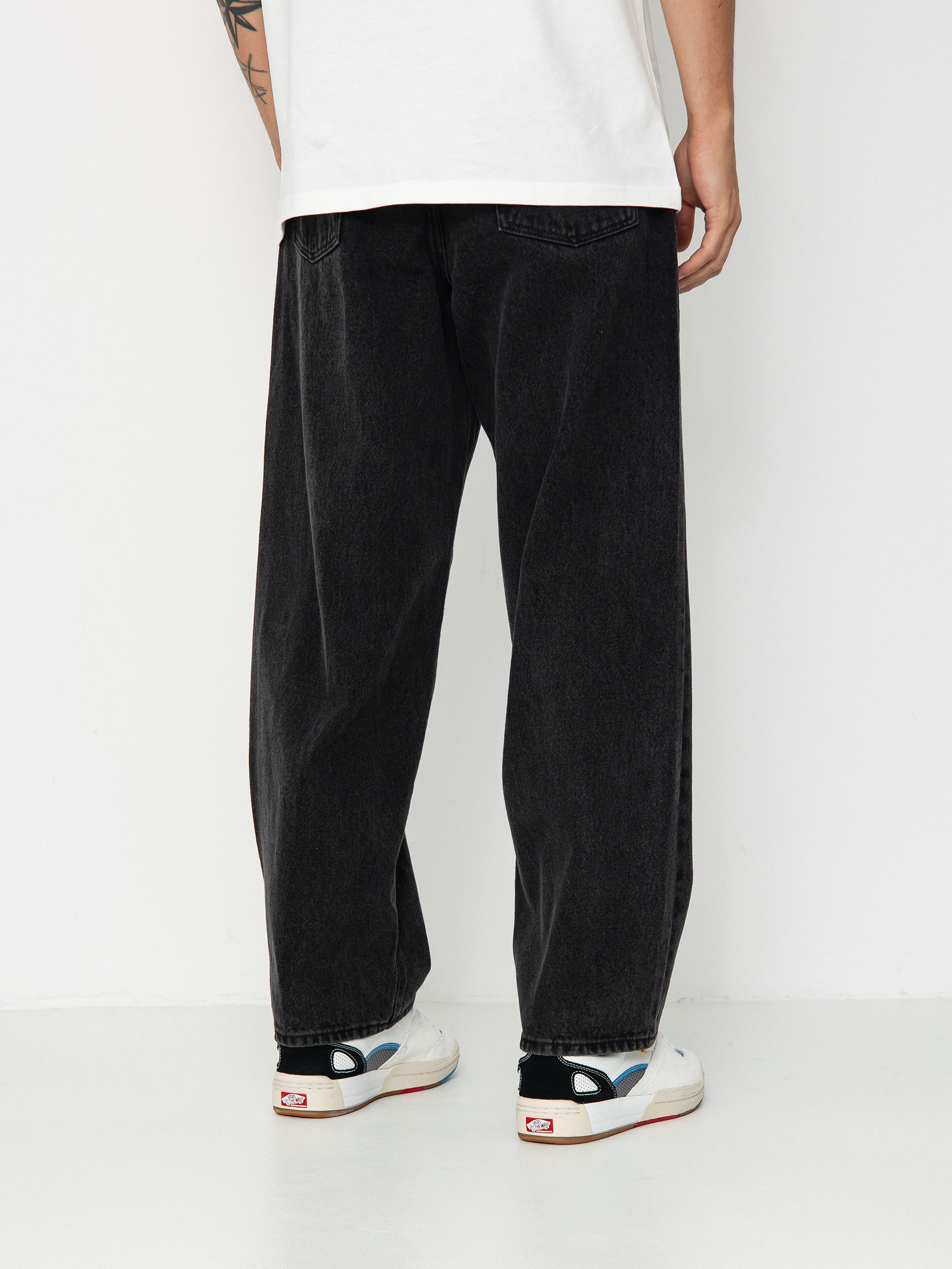 OBEY Bigwig Baggy Denim Pants (faded black)