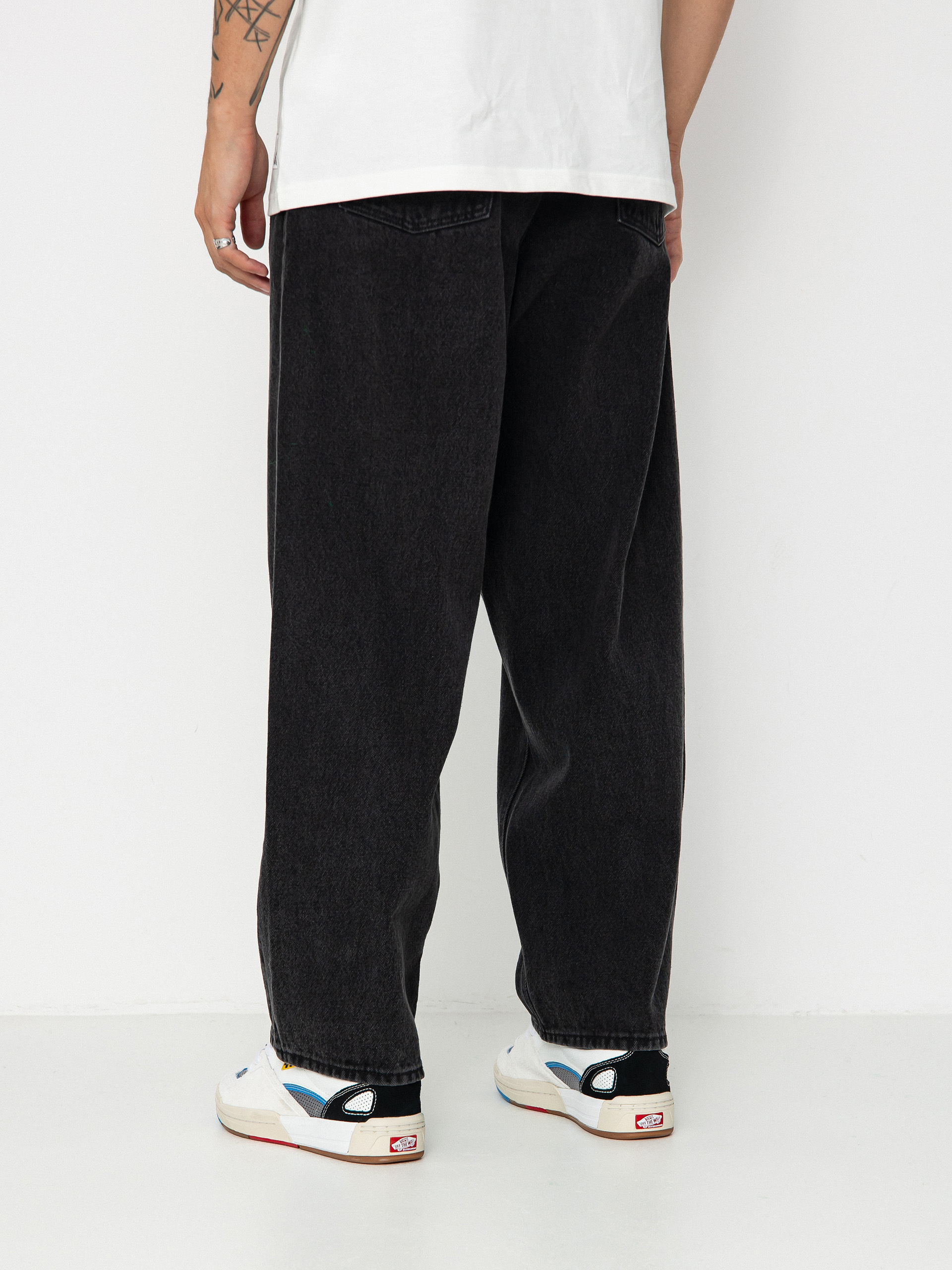 OBEY Bigwig Baggy Denim Hose (faded black)