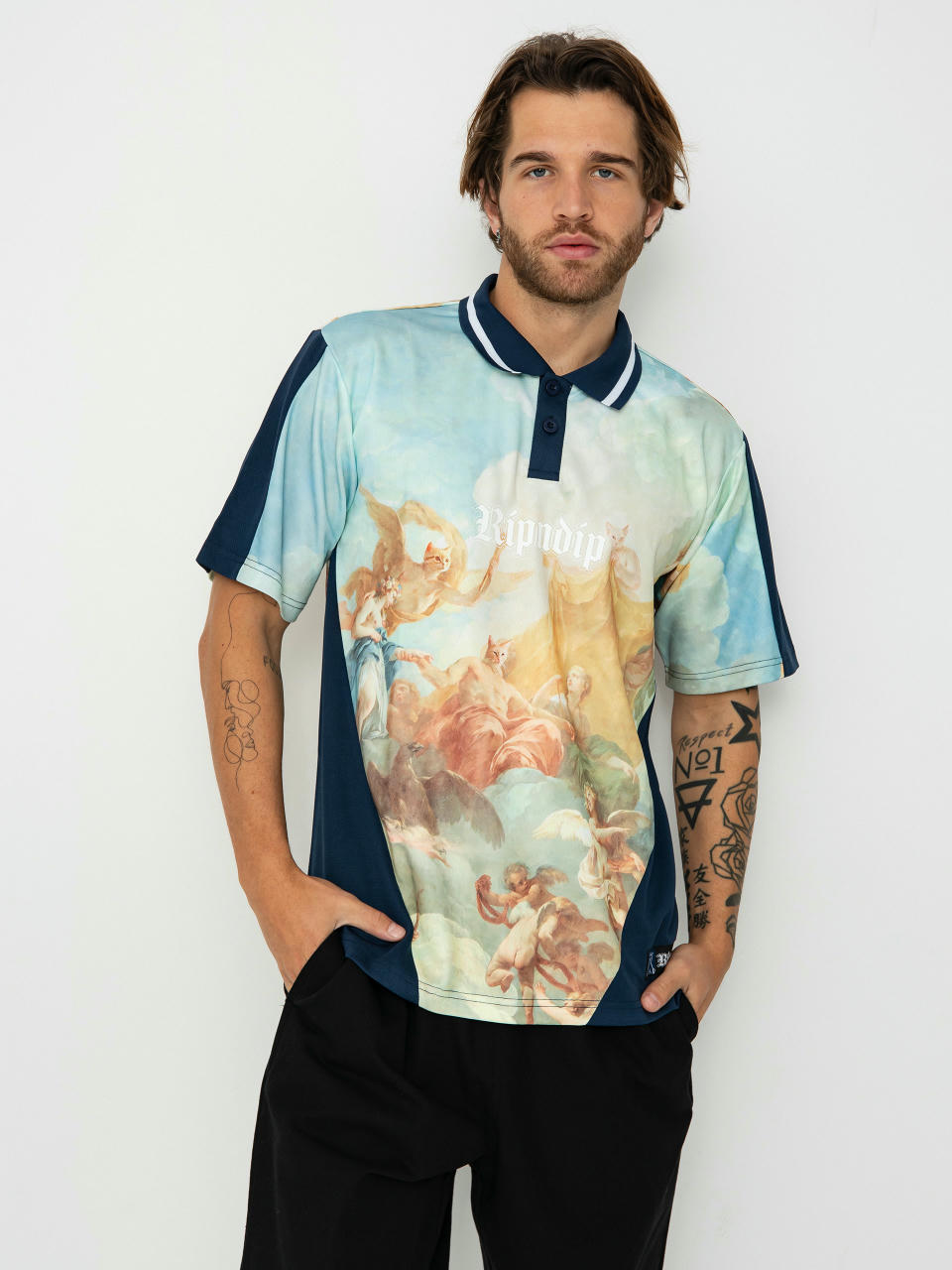 RipNDip T-Shirt Heavens Waiting Soccer Jersey (navy multi)