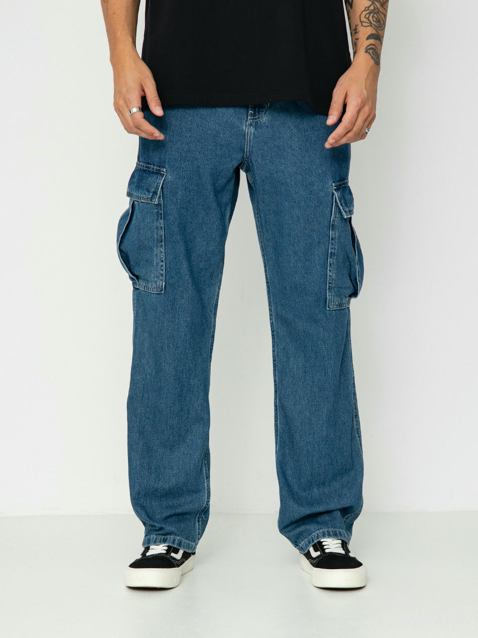 Vans Service Cargo Loose Denim Hose (vintage indigo)