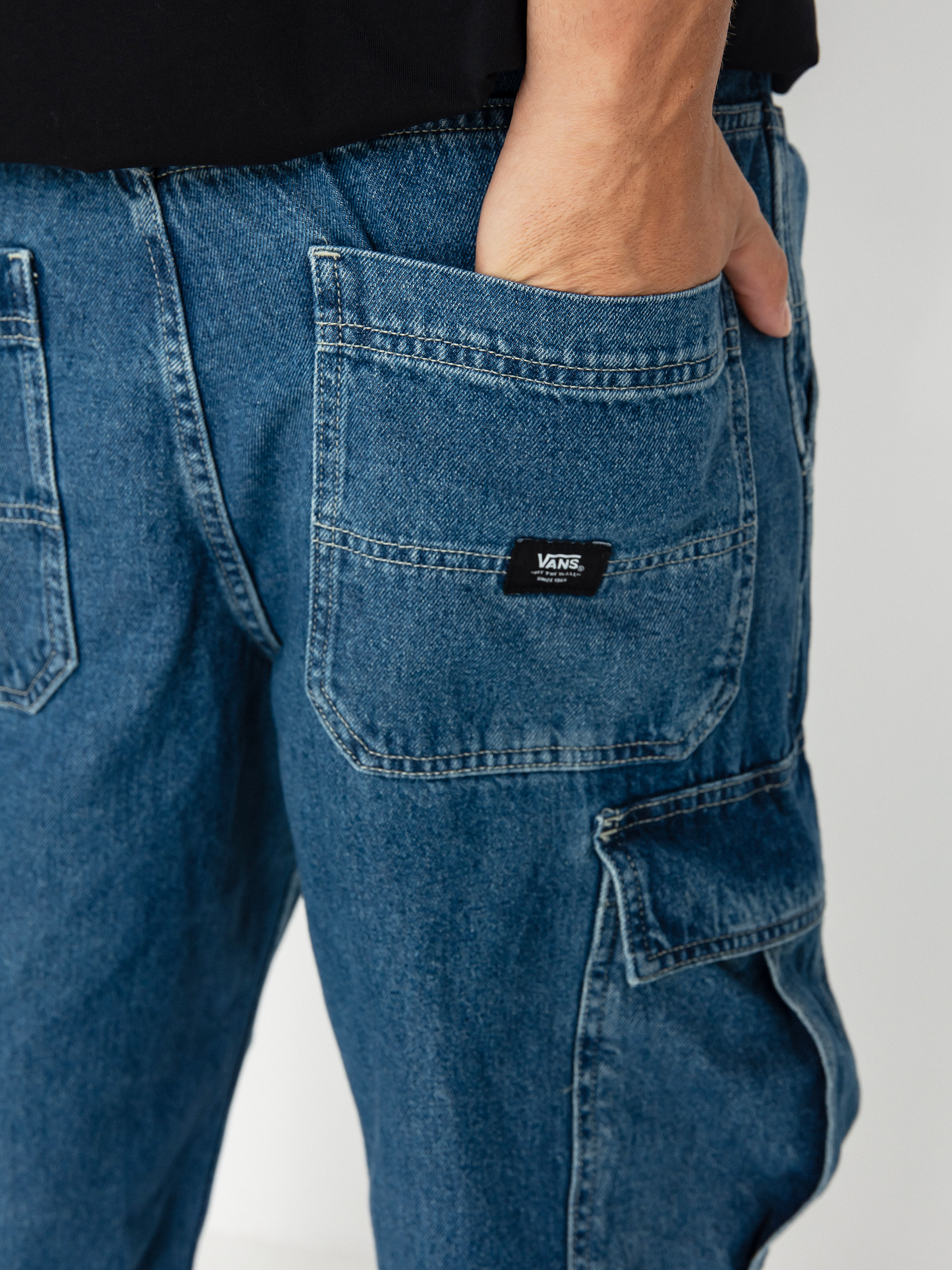 Vans Service Cargo Loose Denim Hose (vintage indigo)