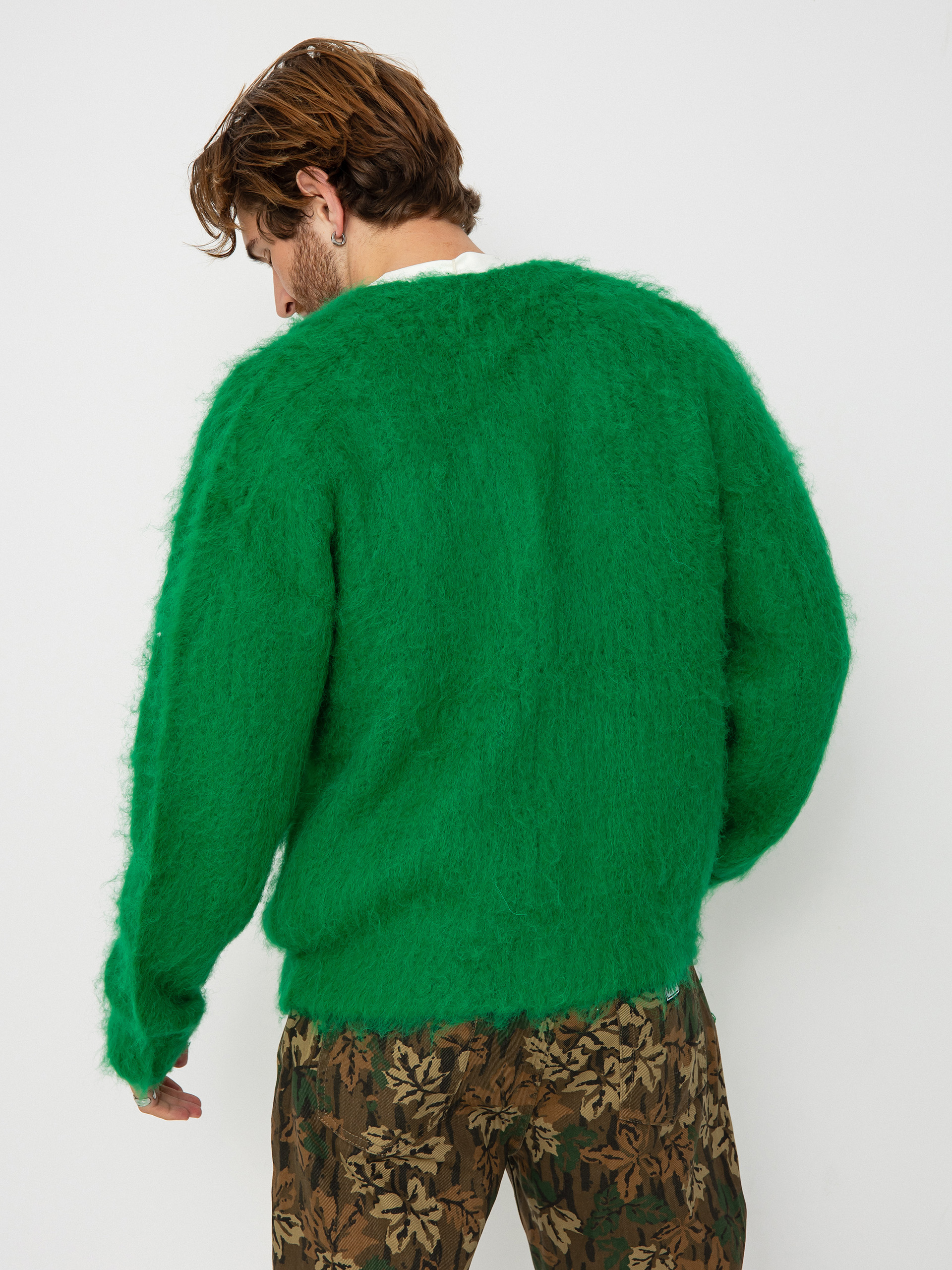 OBEY Sweater Patron Cardigan (bright green)