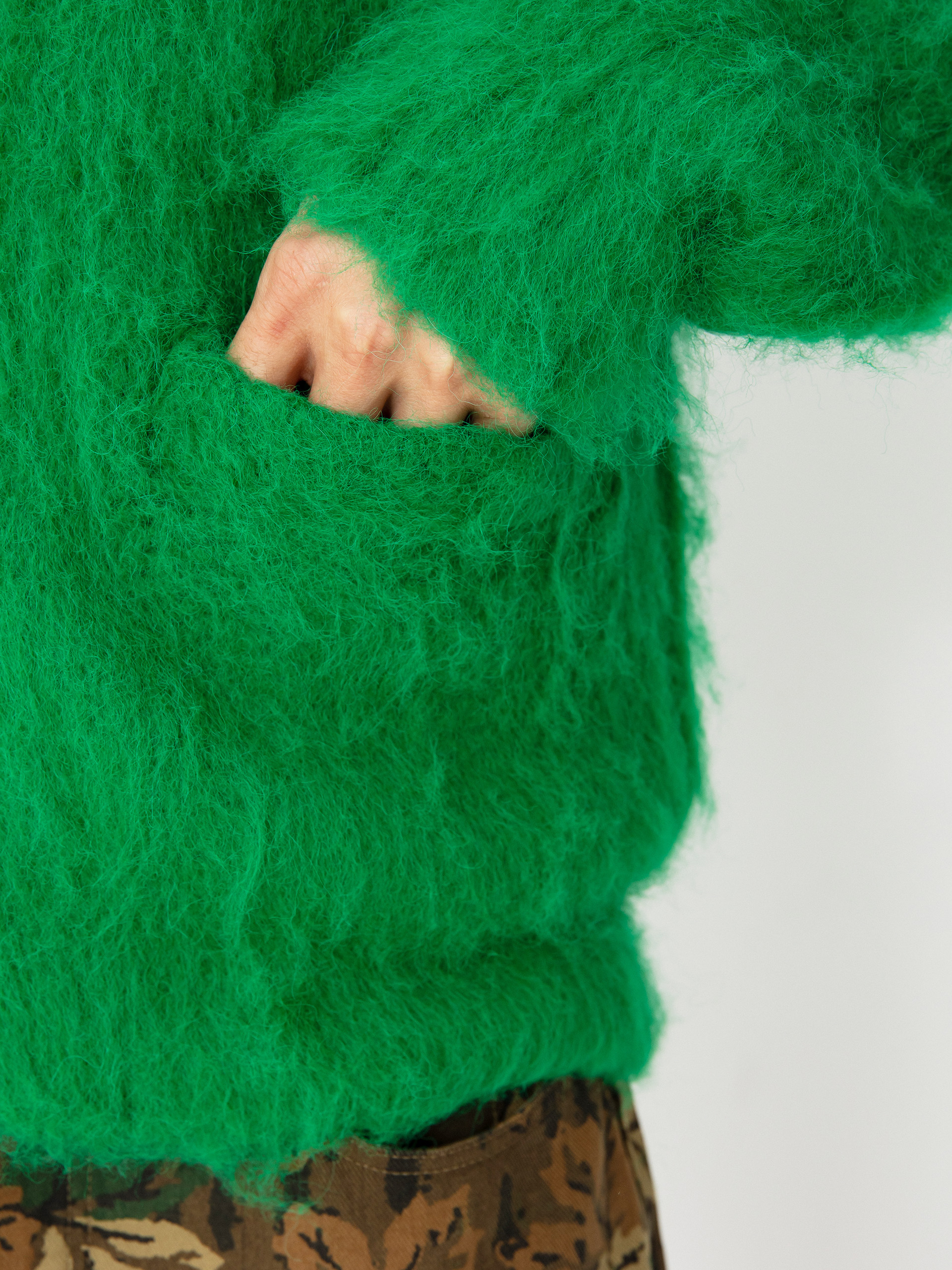 OBEY Sweater Patron Cardigan (bright green)