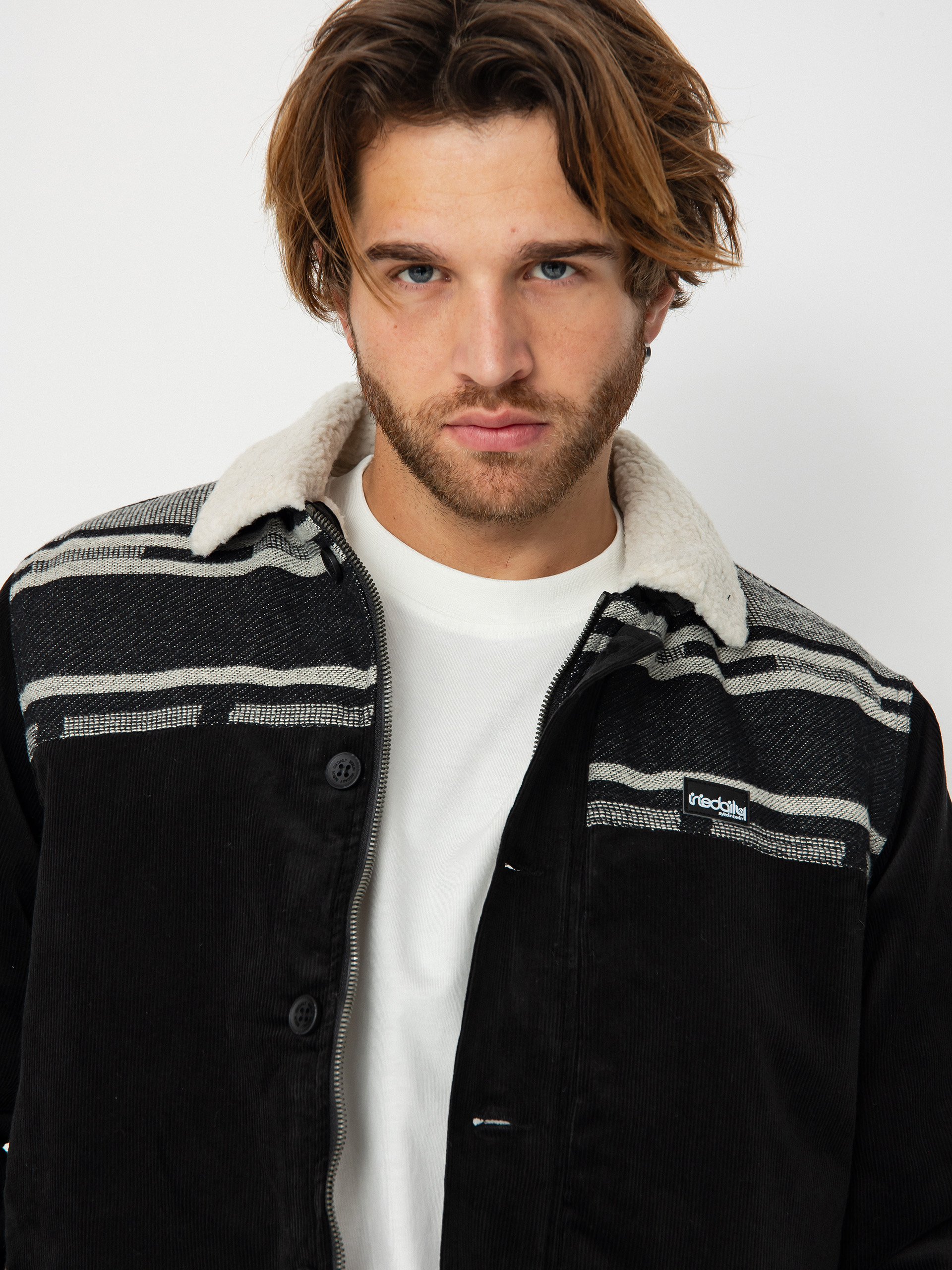 Iriedaily Jacket Trapas (black white)