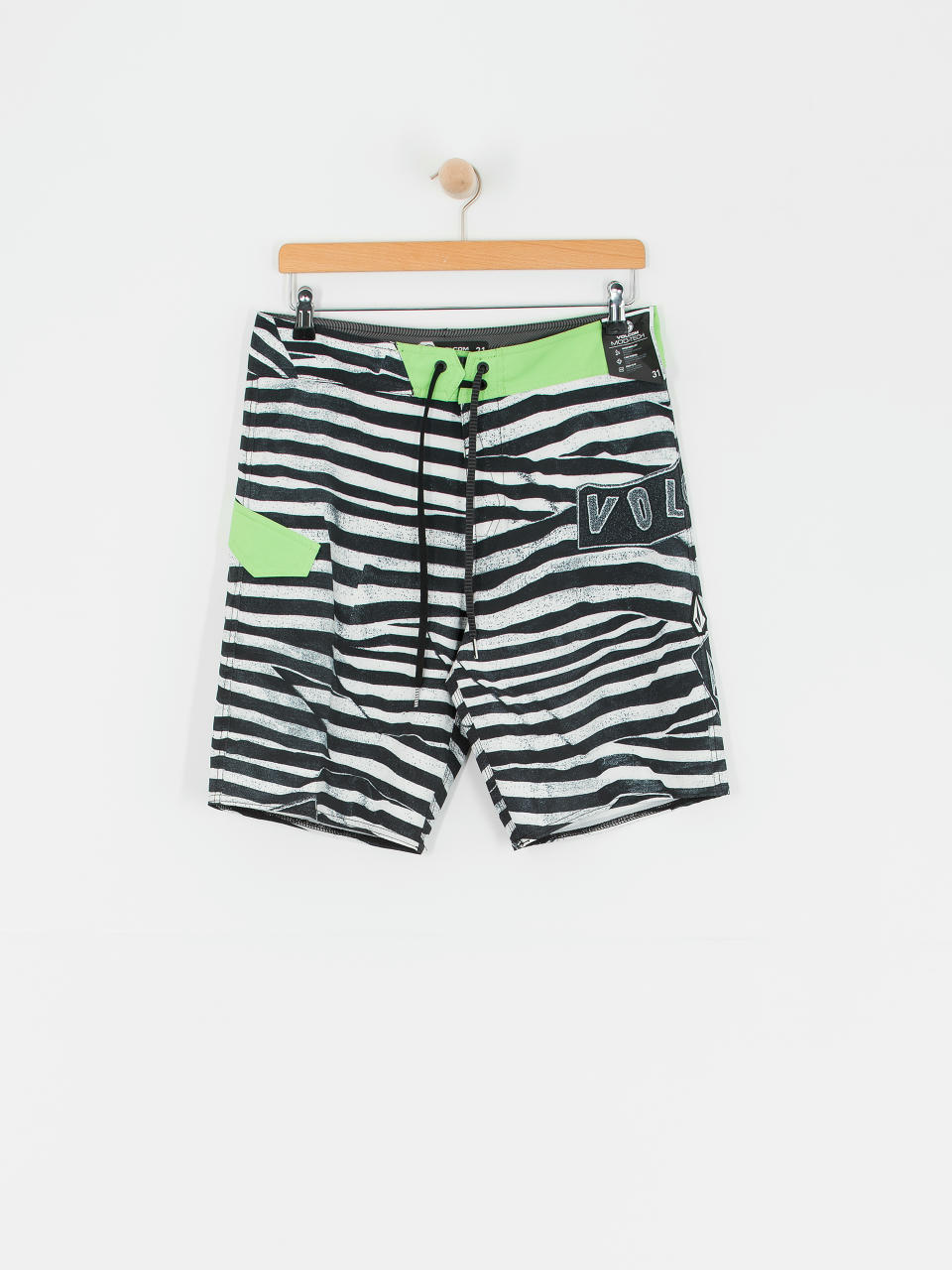 Volcom Lido Print Mod 20 Boardshorts (electric green)