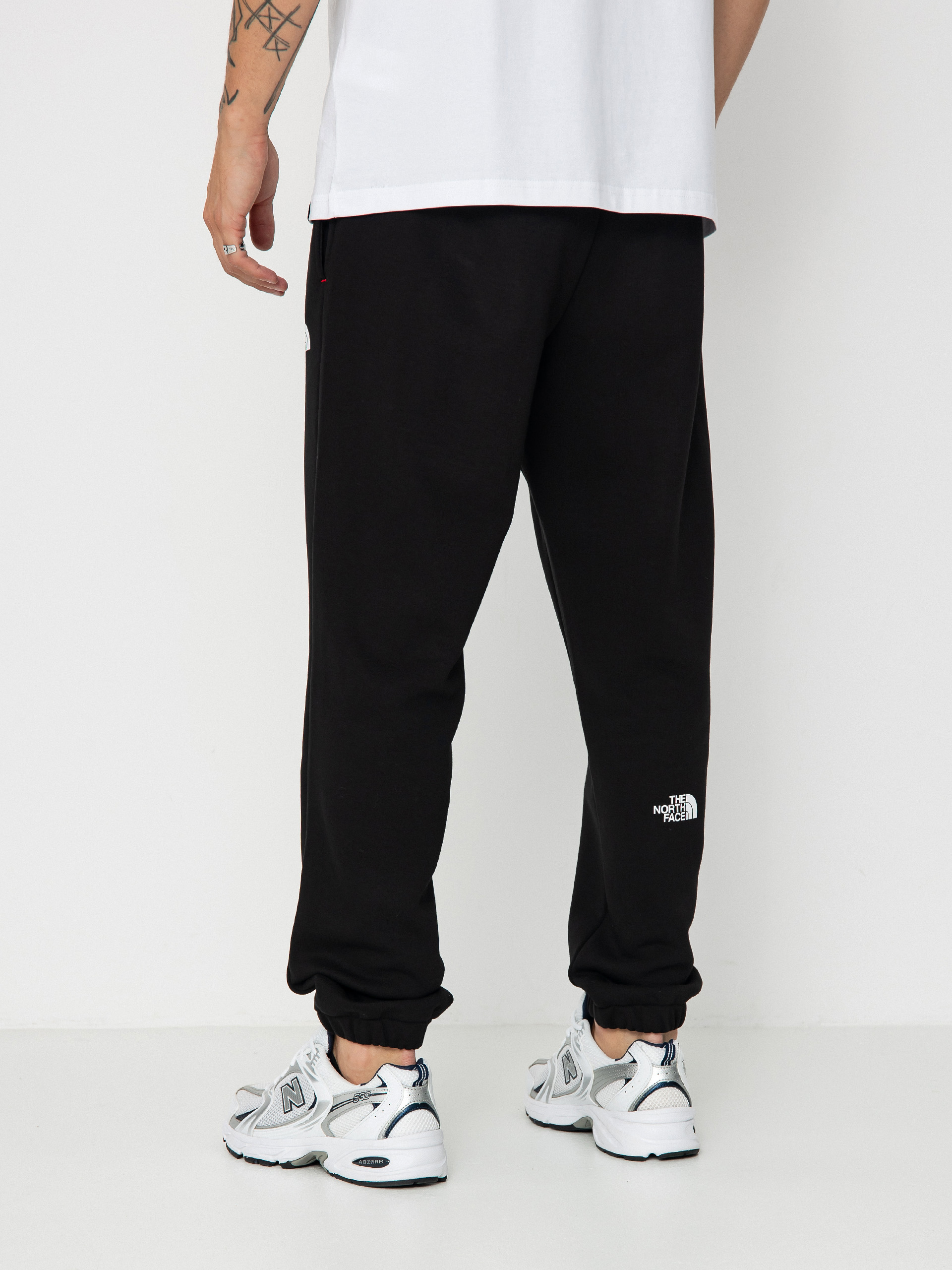 Black north face joggers online