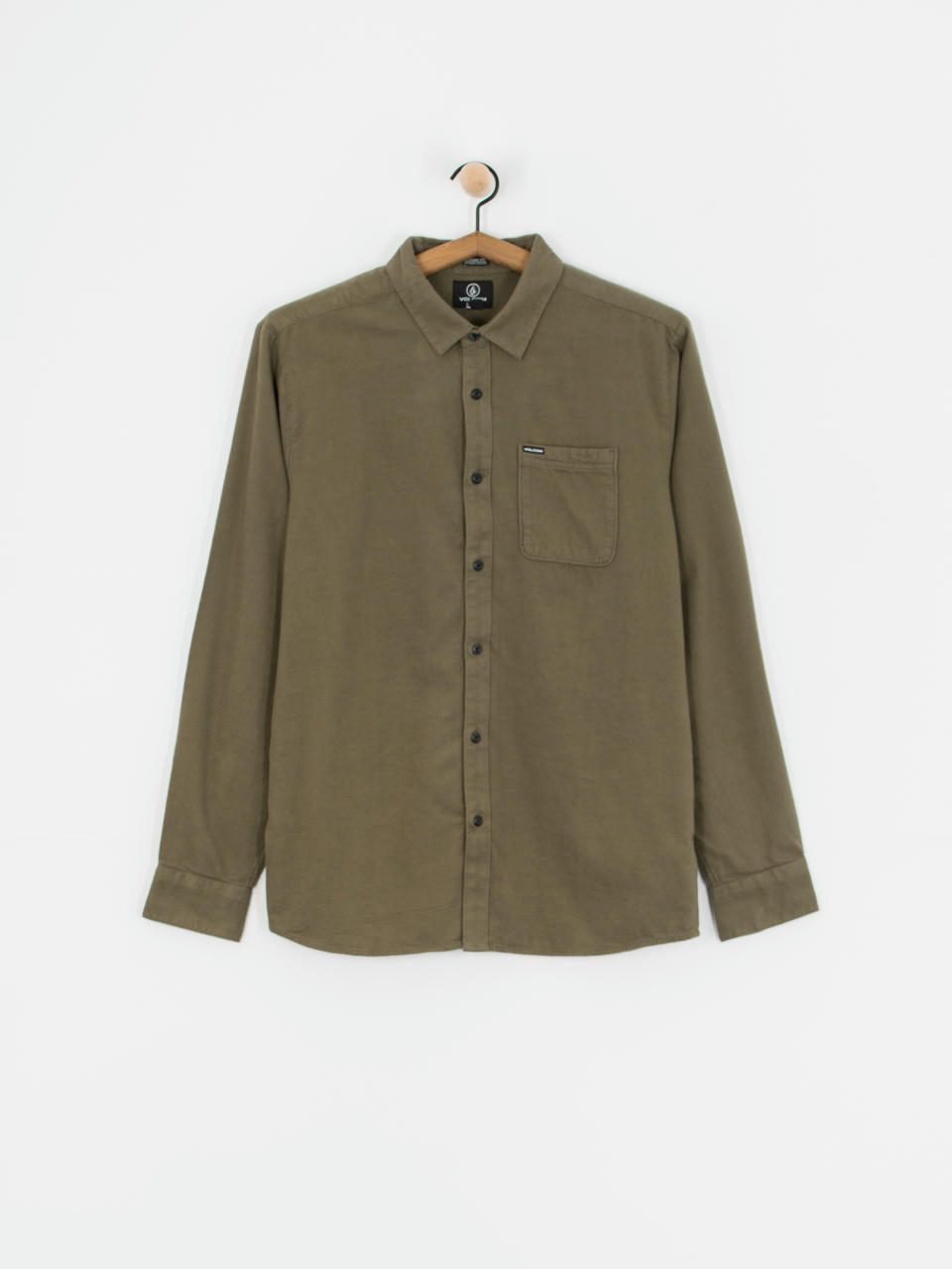 Volcom Caden Solid Ls Hemd (wintermoss)