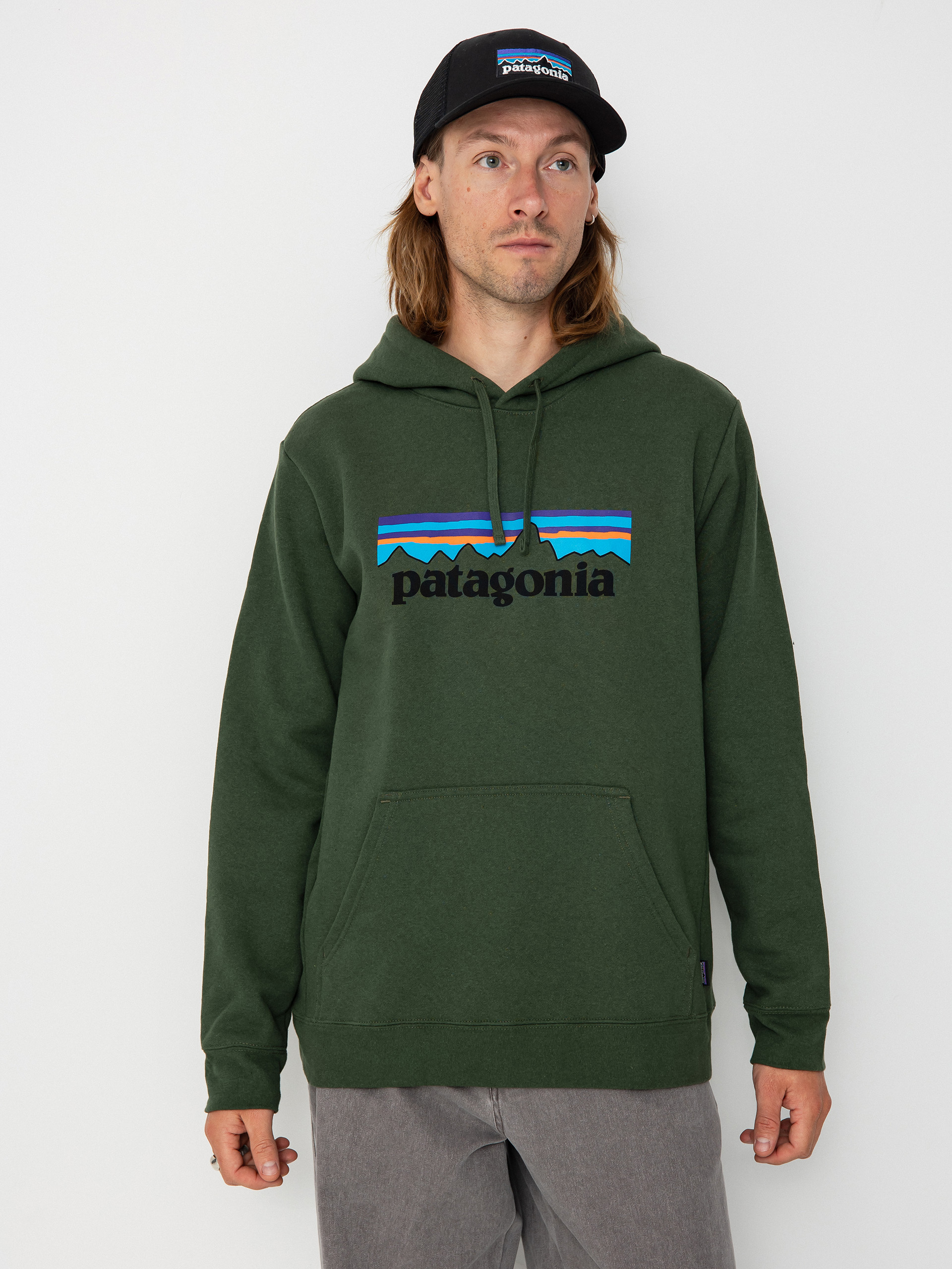 Patagonia P-6 Logo Uprisal HD Hoodie (torrey pine green)