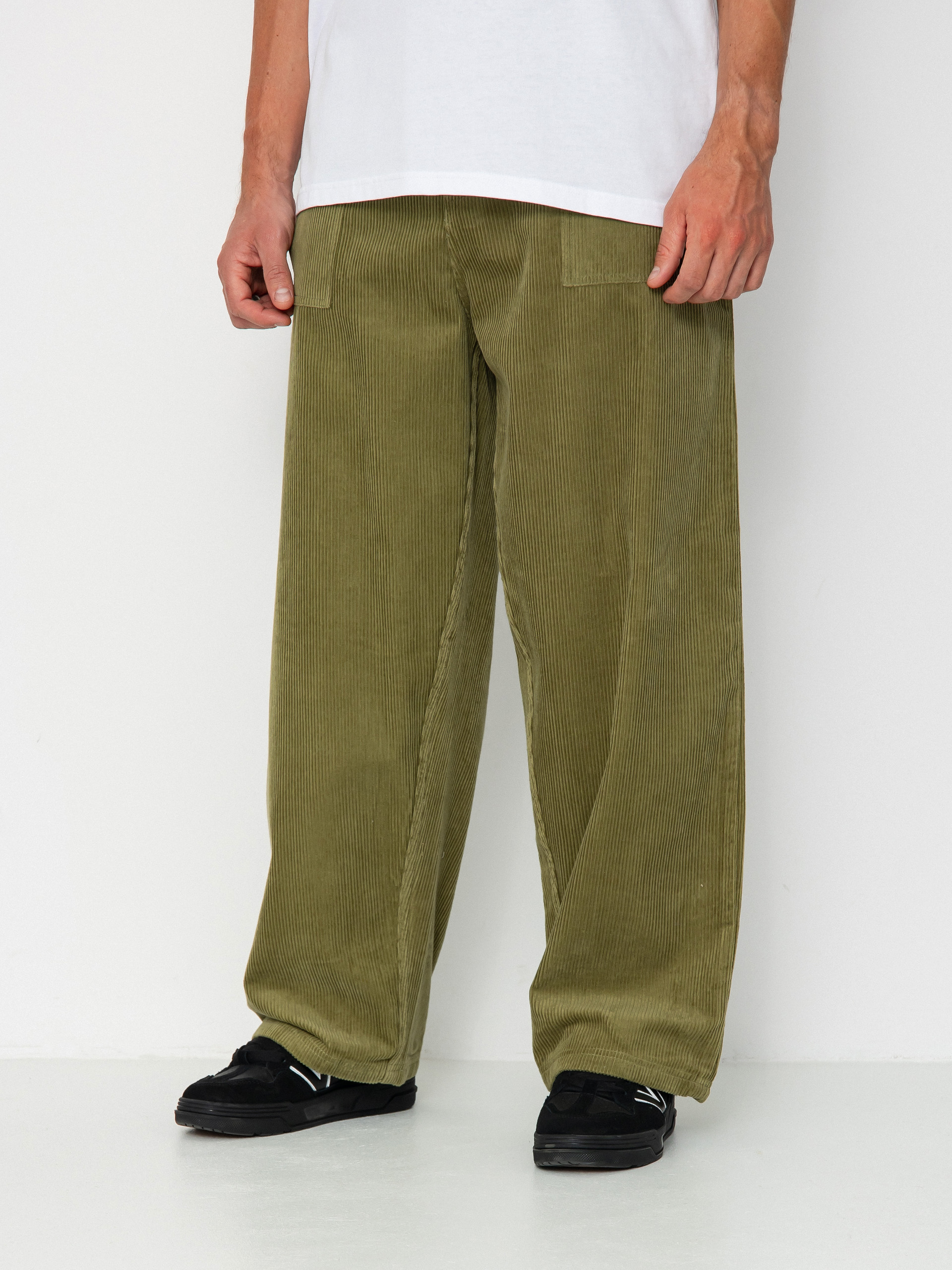 Poetic Collective Painter Pants - green (olive corduroy)