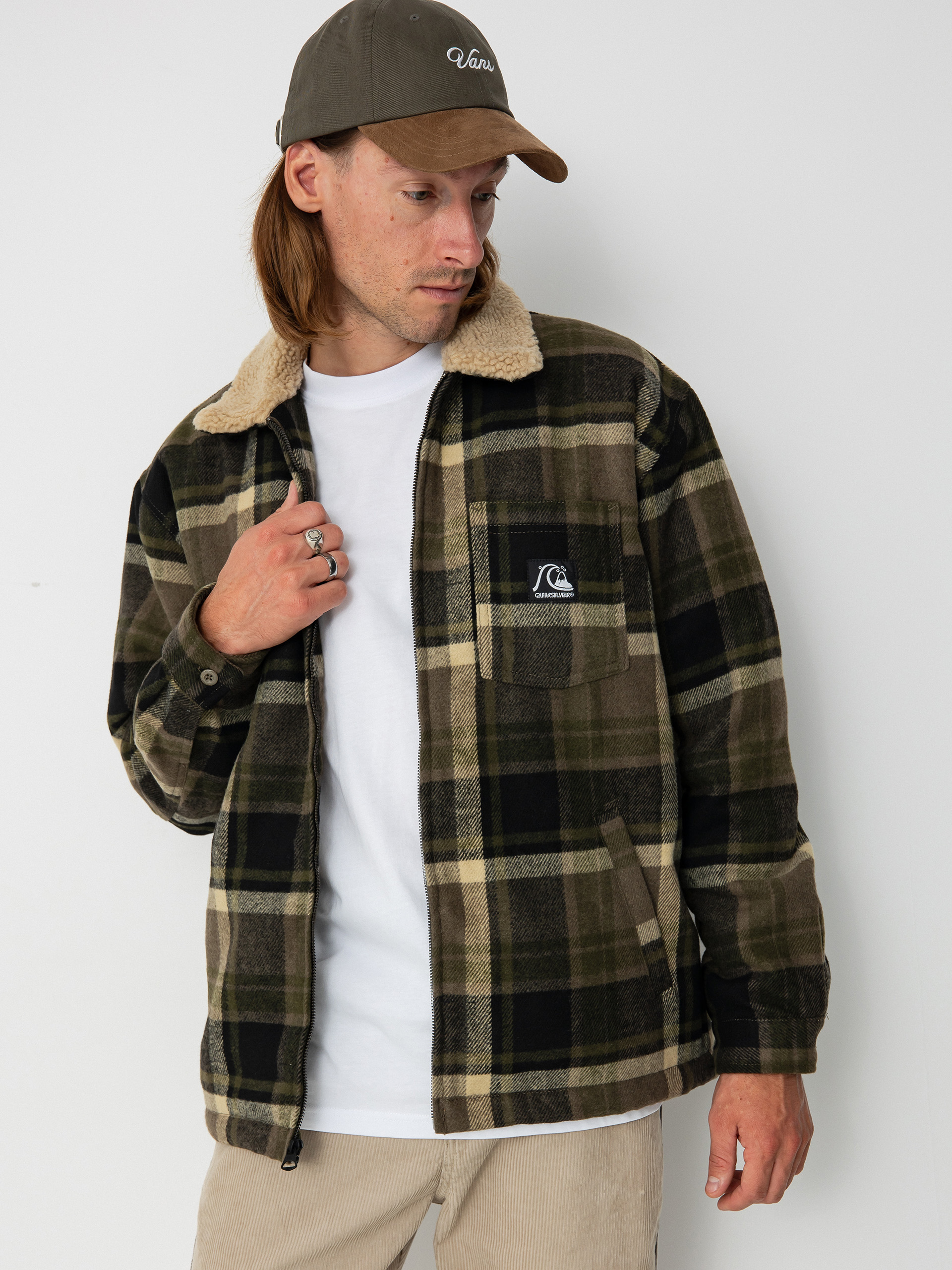 Plaid coach jacket best sale