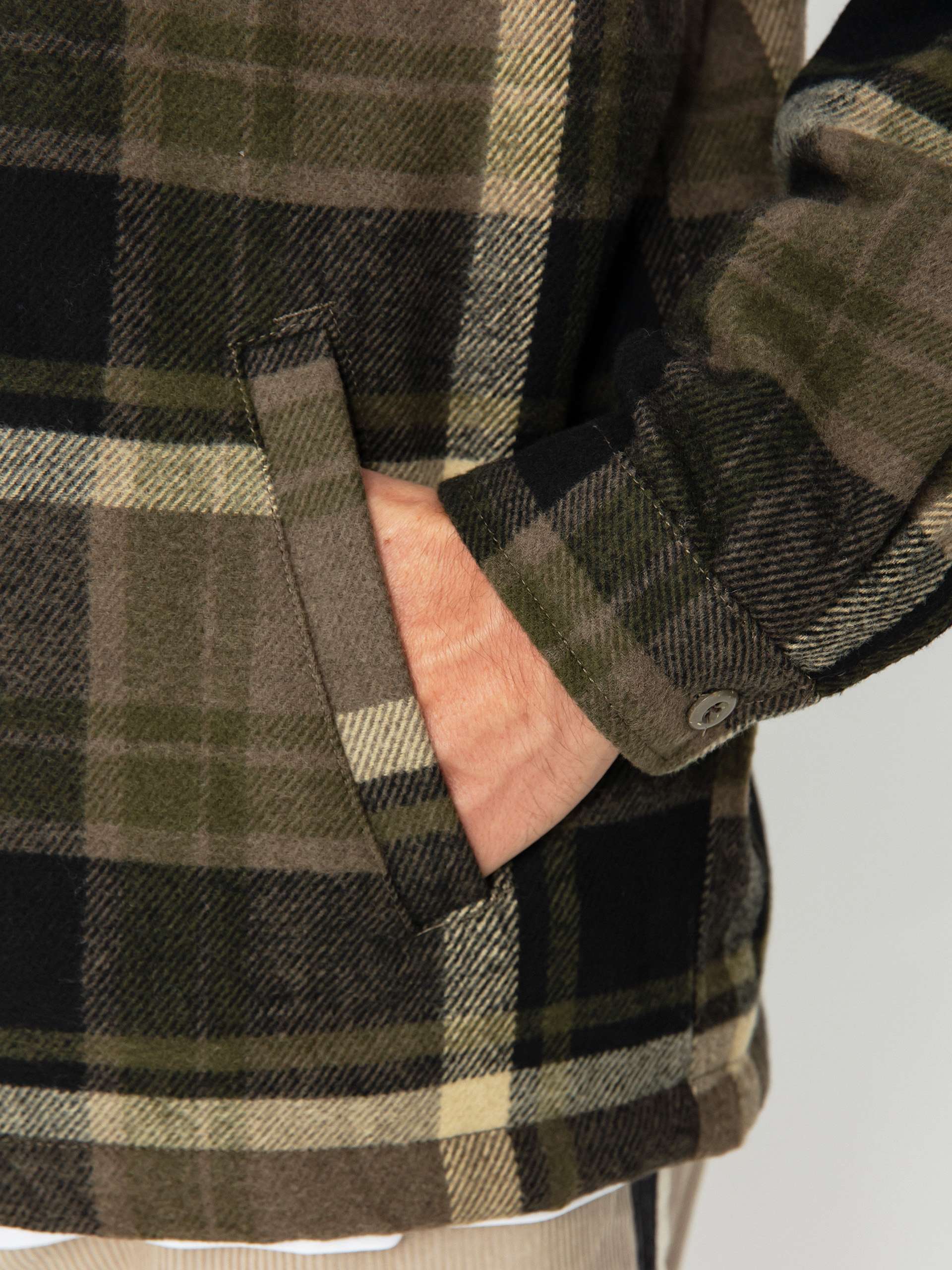 Quiksilver Dna Sherpa Harrington Jacket (canteen dna surf harrington)