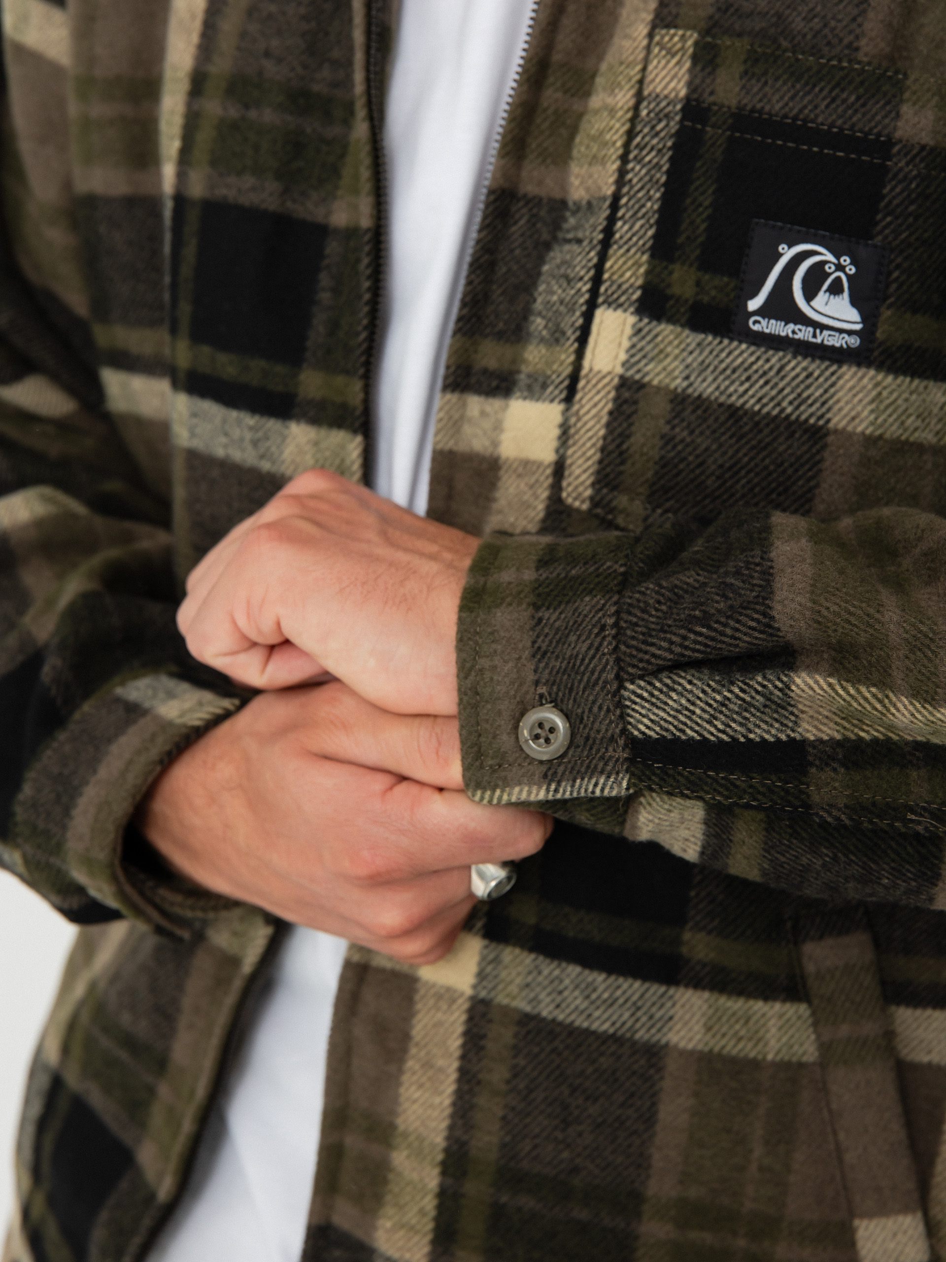 Quiksilver Dna Sherpa Harrington Jacket (canteen dna surf harrington)