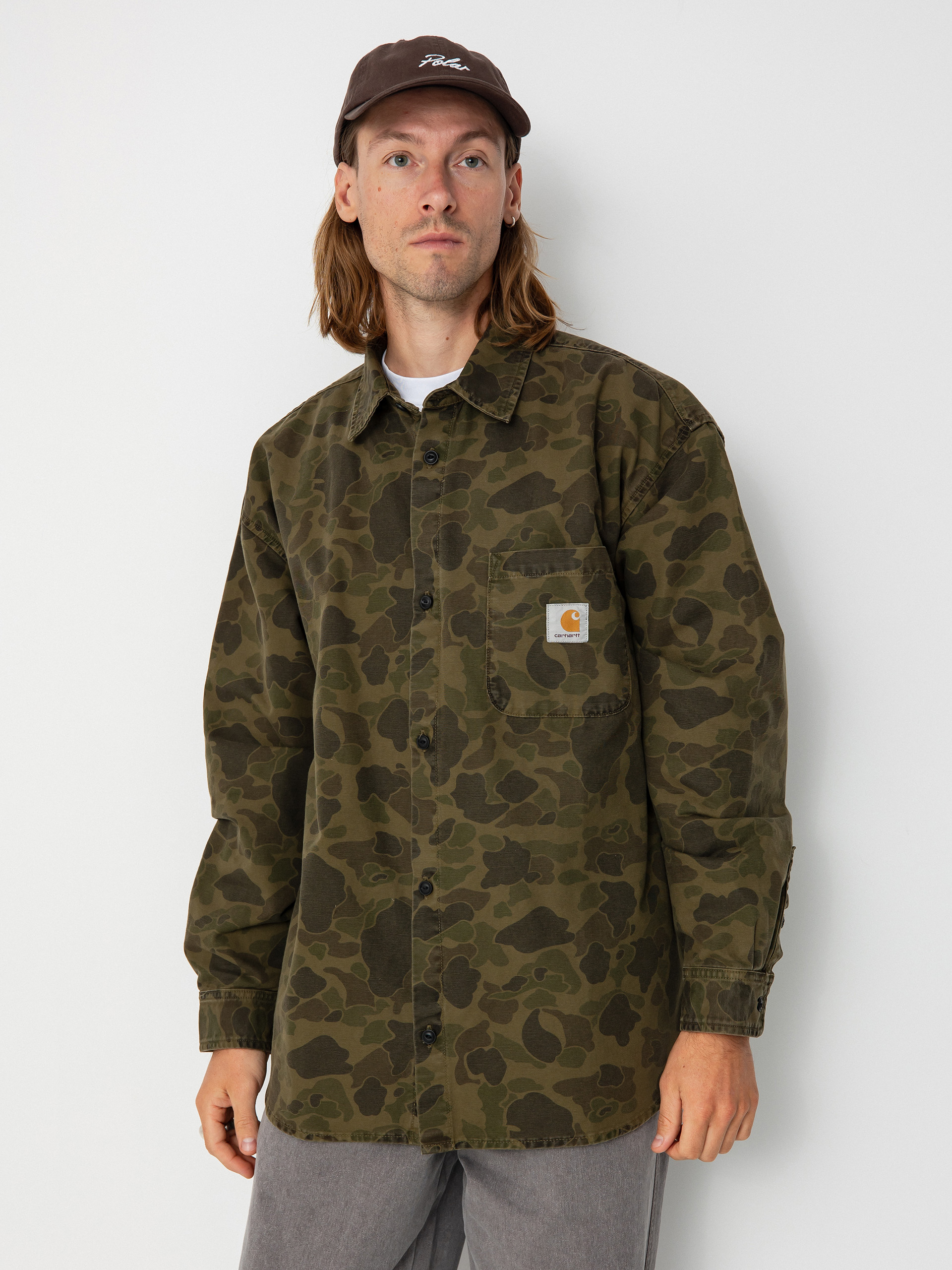 Carhartt WIP Hemd Duck (camo duck/green/office green)