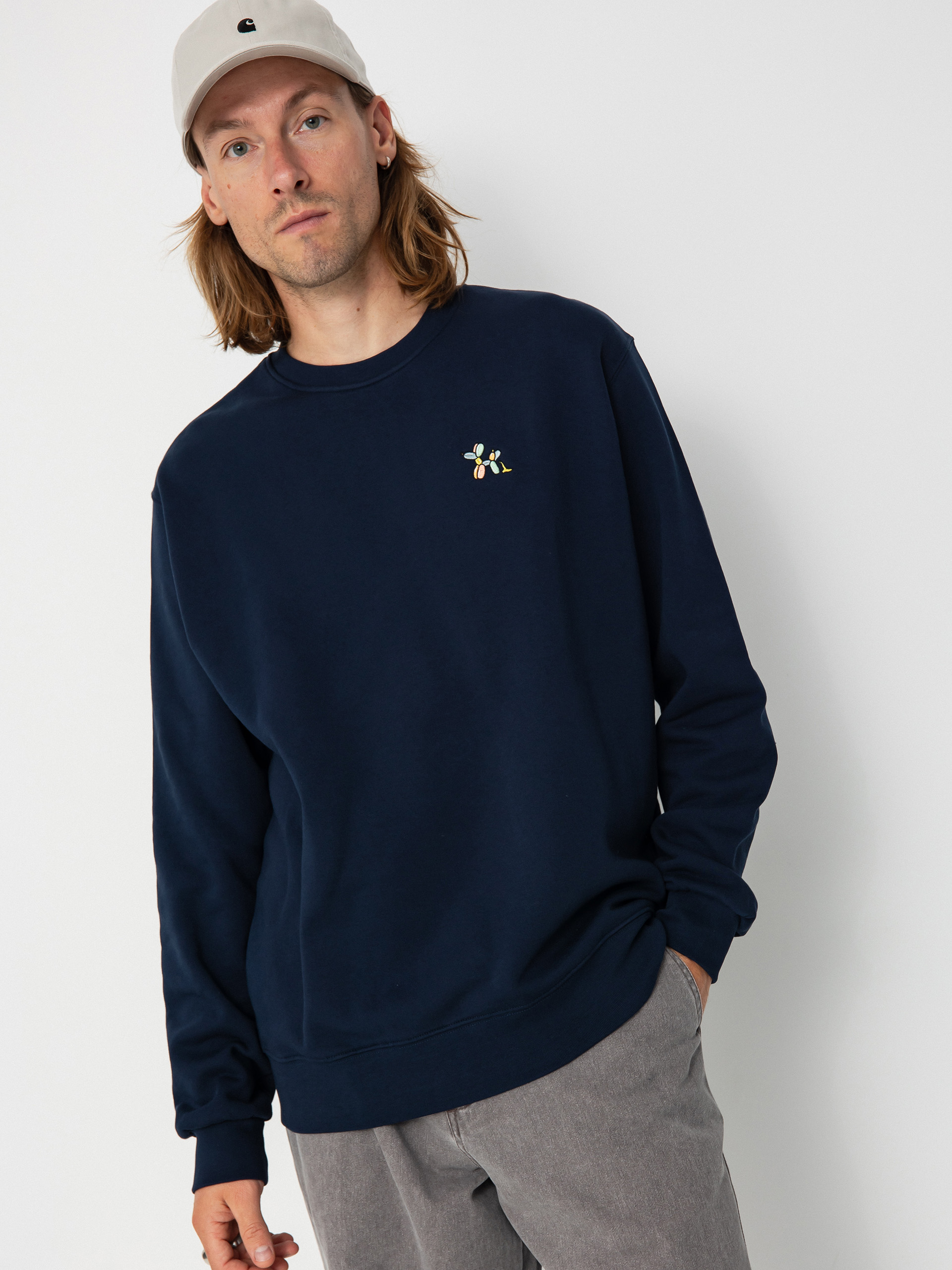 Iriedaily Dog A While Crewneck Sweatshirt (midnight)