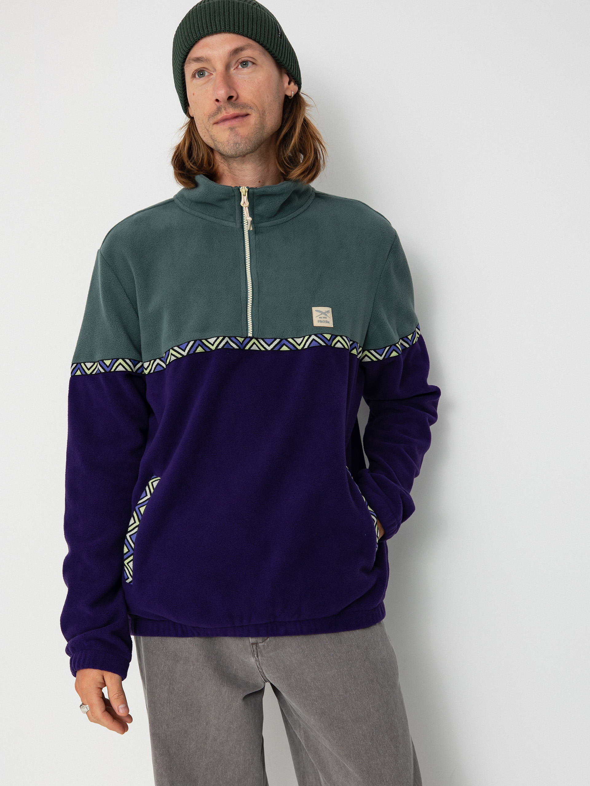 Mens Iriedaily Fleece  Monte Noe (cool jungle)