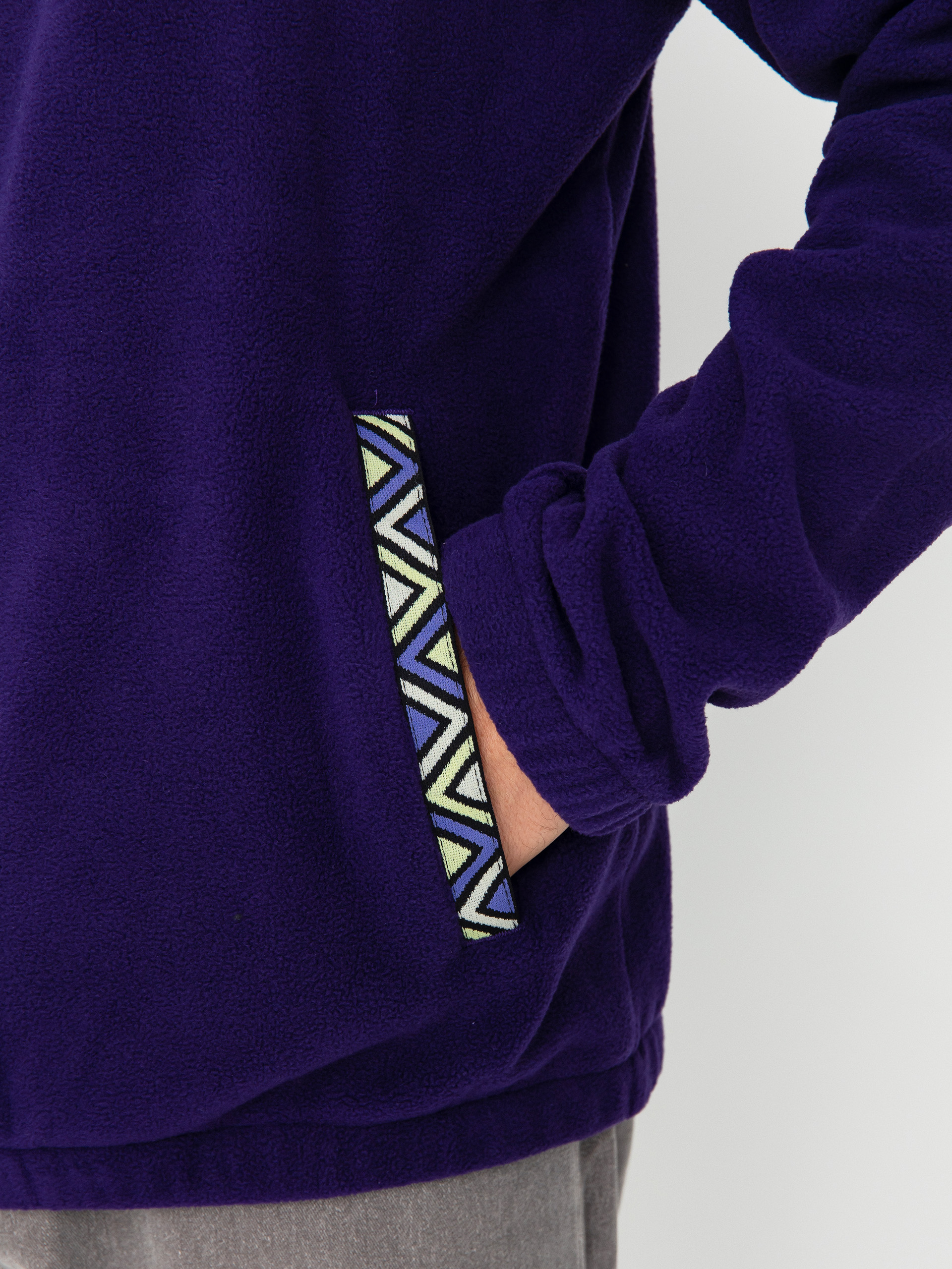 Iriedaily Fleece Monte Noe - violet, green (cool jungle)