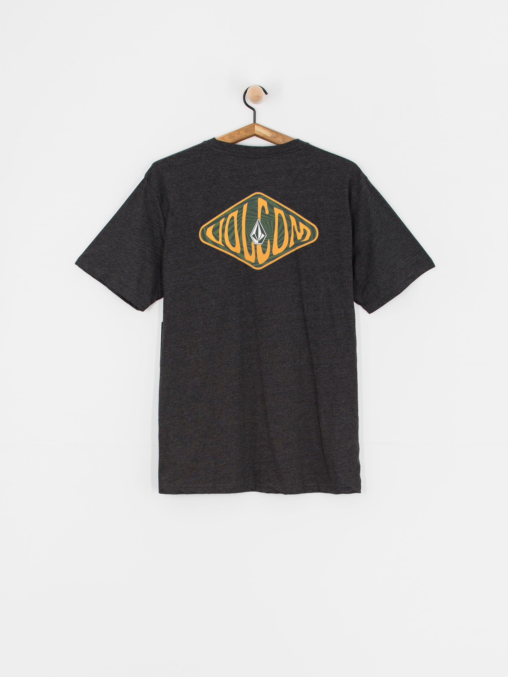 VOLCOM■Global T-shirt■送料込 Volcom T-Shirt Voboxed Hth - black (heather black)