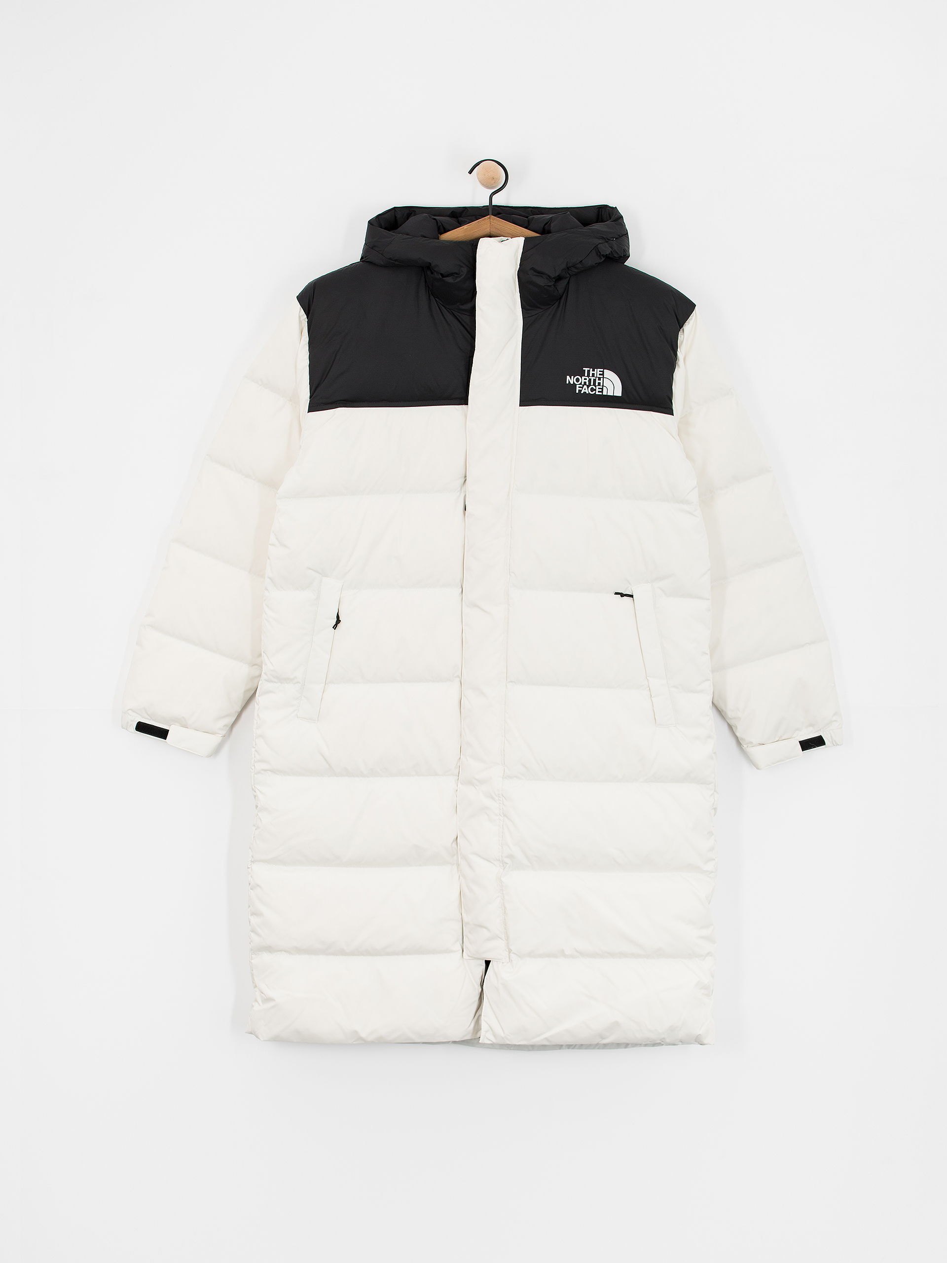 The North Face Jacke Nuptse Parka white dune tnf black