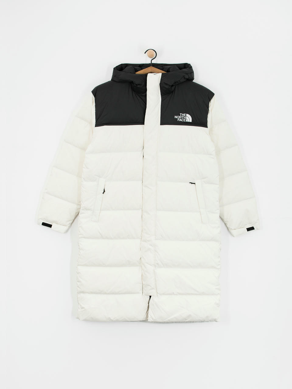 The North Face Jacke Nuptse Parka (white dune/tnf black)