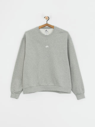 Nike SB Essential Logo Crew Sweatshirt (dk grey heather/white)