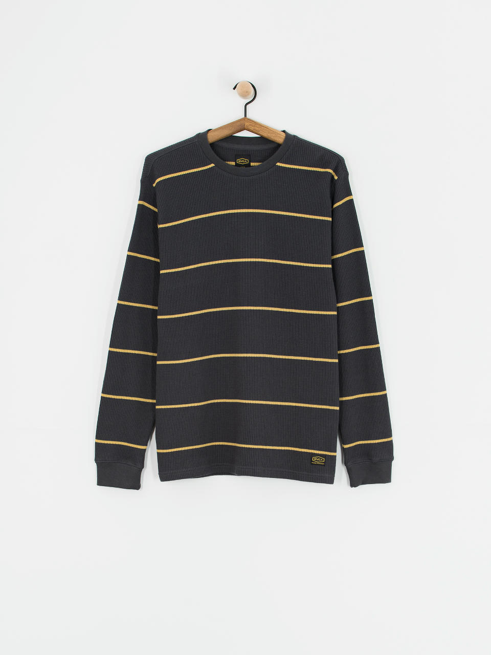 RVCA Day Shift Thermal Stripe Longsleeve (garage blue)