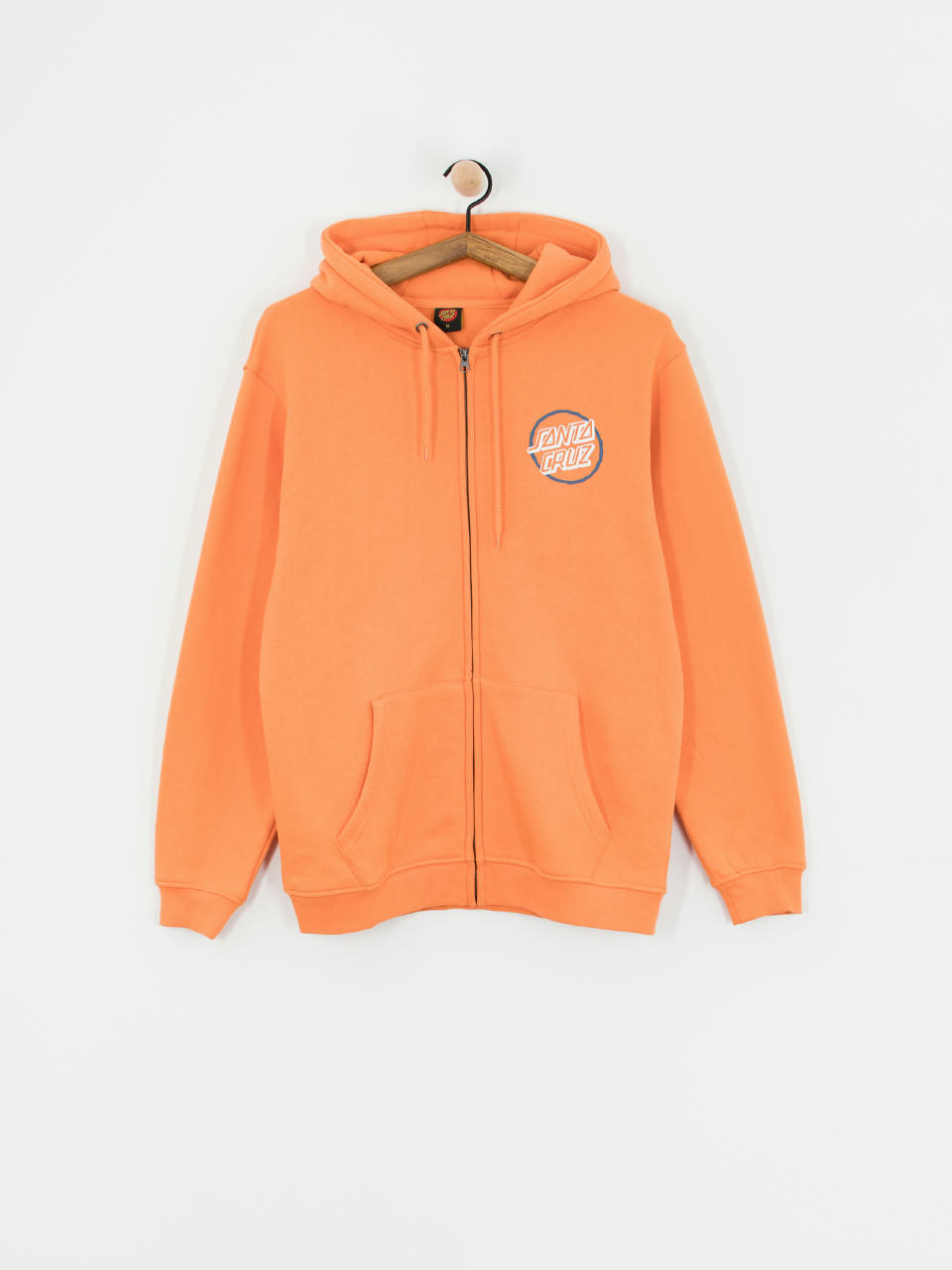 Santa Cruz Breaker Check Opus Dot Zip Sweatshirt (apricot)