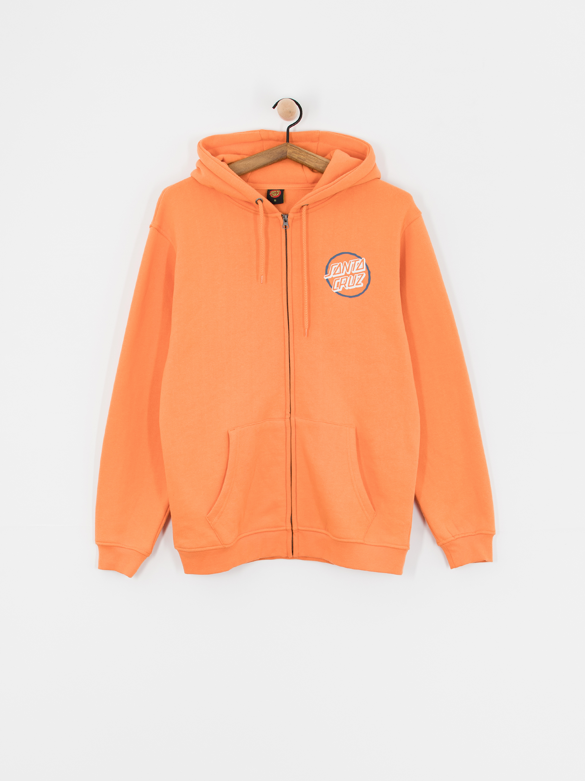 Santa Cruz Breaker Check Opus Dot Zip Sweatshirt (apricot)