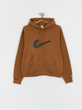 Nike SB Flc N Swoosh HD Hoodie (lt british tan/white)