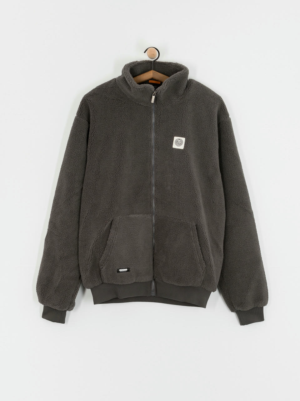 MassDnm Patch Teddy Zip Jacke (grey)