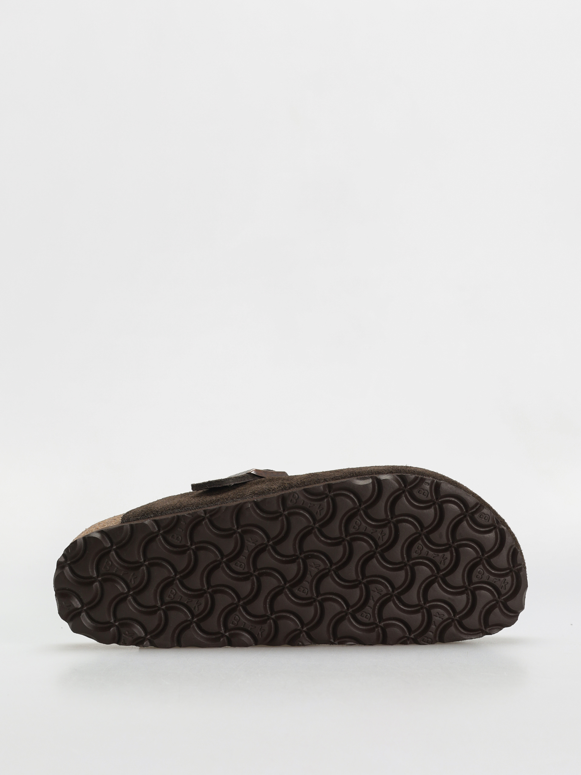 Birkenstock Boston Shearling Suede Leather Fur Narrow Wmn Flip Flops (mocha)