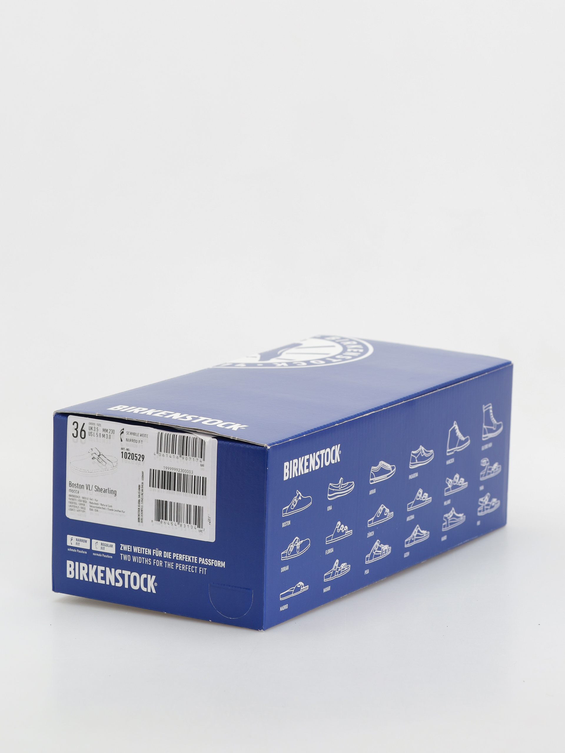 Birkenstock Boston Shearling Suede Leather Fur Narrow Wmn Flip-flops (mocha)