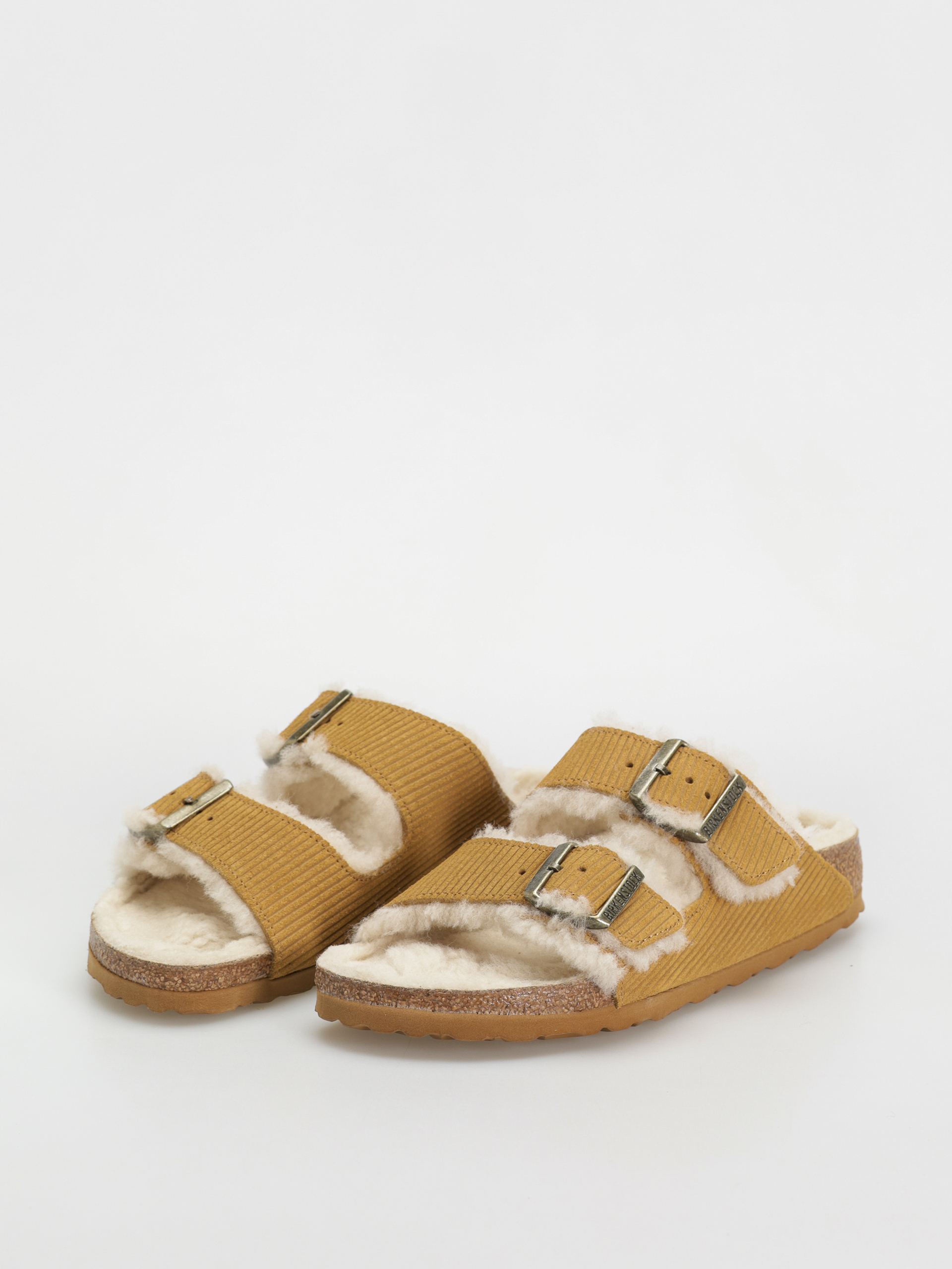 Birkenstock Arizona Fell Suede Leather Fur Narrow Wmn Flip
