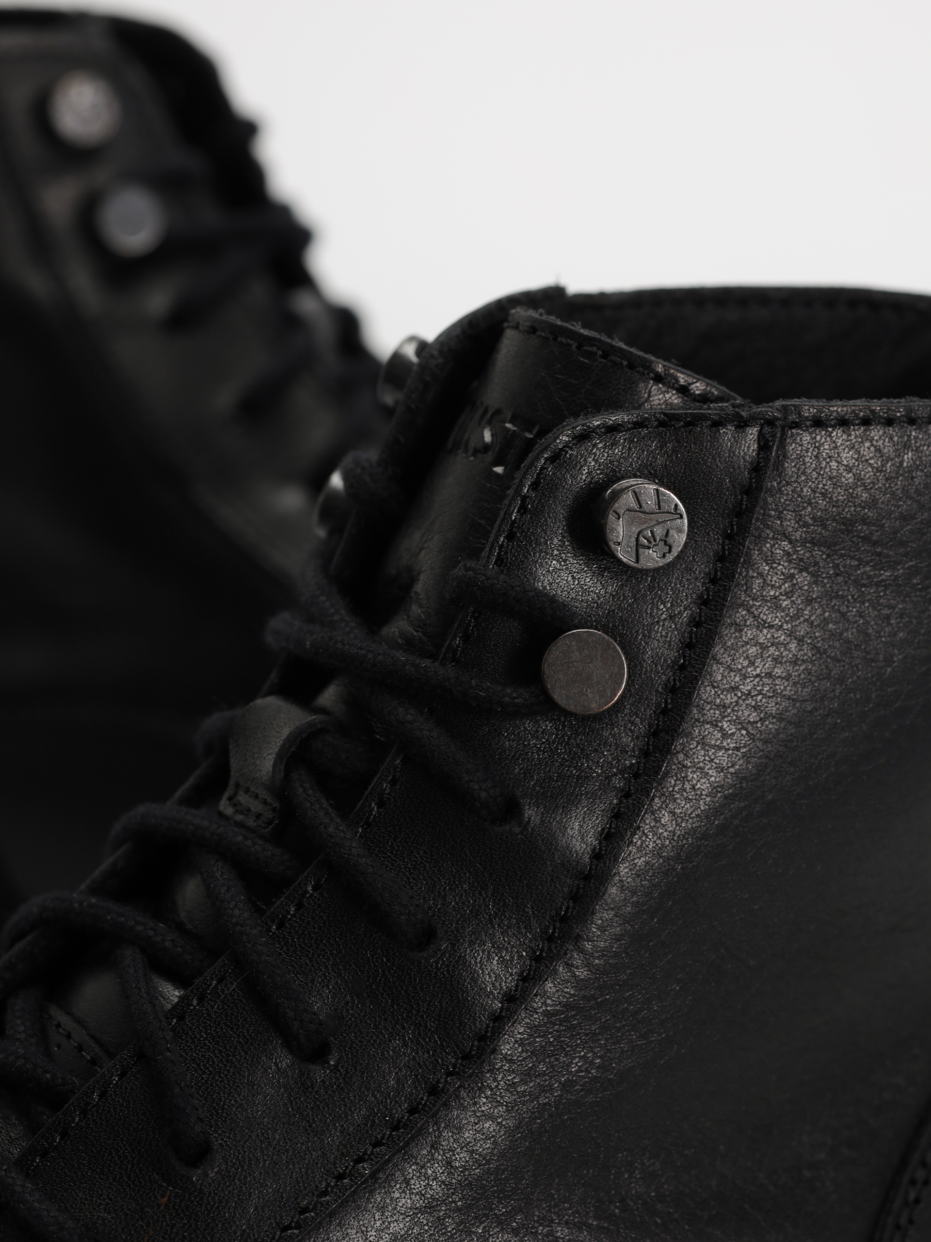 Birkenstock Highwood Lace Mid Natural Leather Regular Schuhe (black)