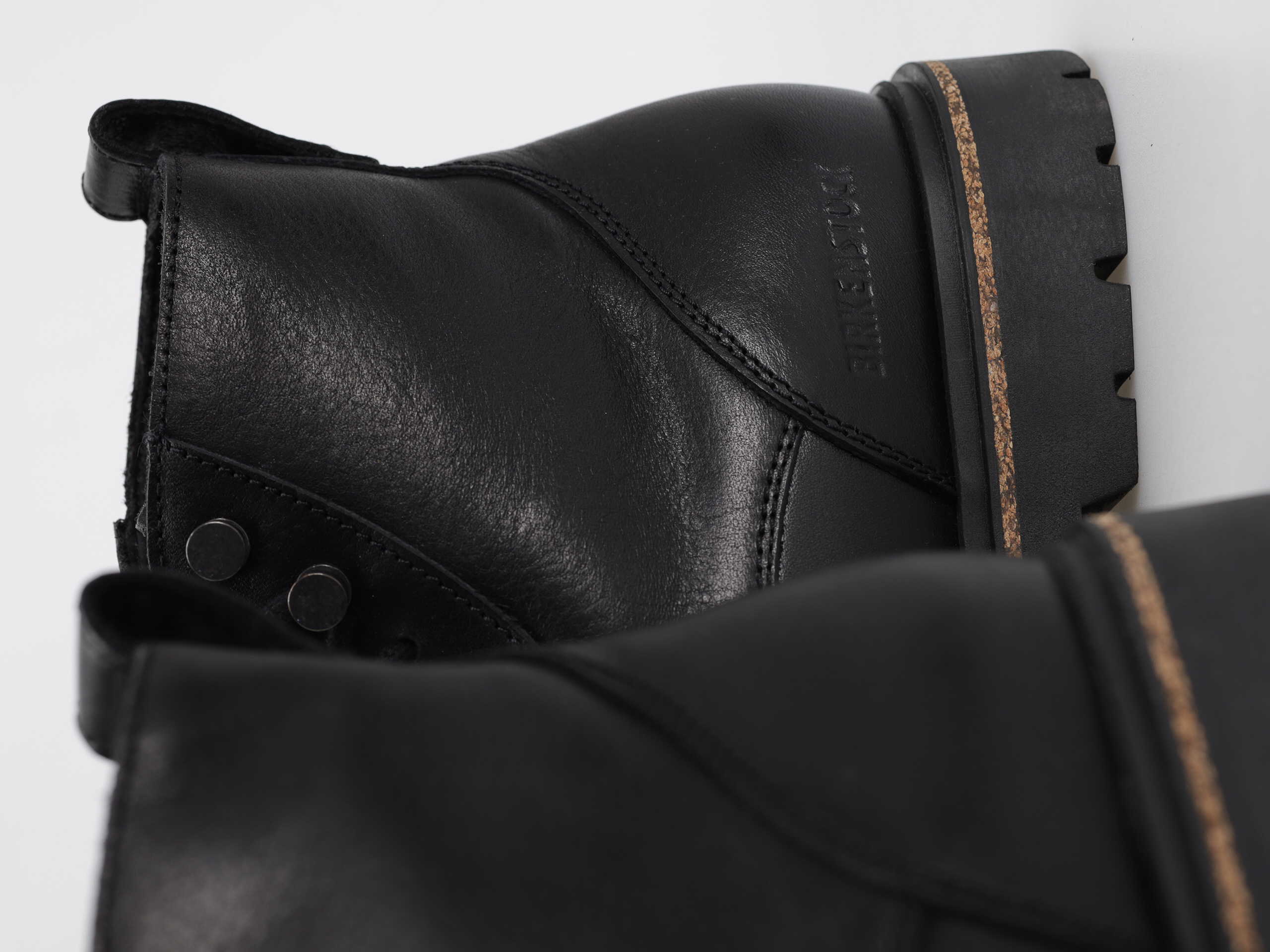 Birkenstock Highwood Lace Mid Natural Leather Regular Shoes (black)