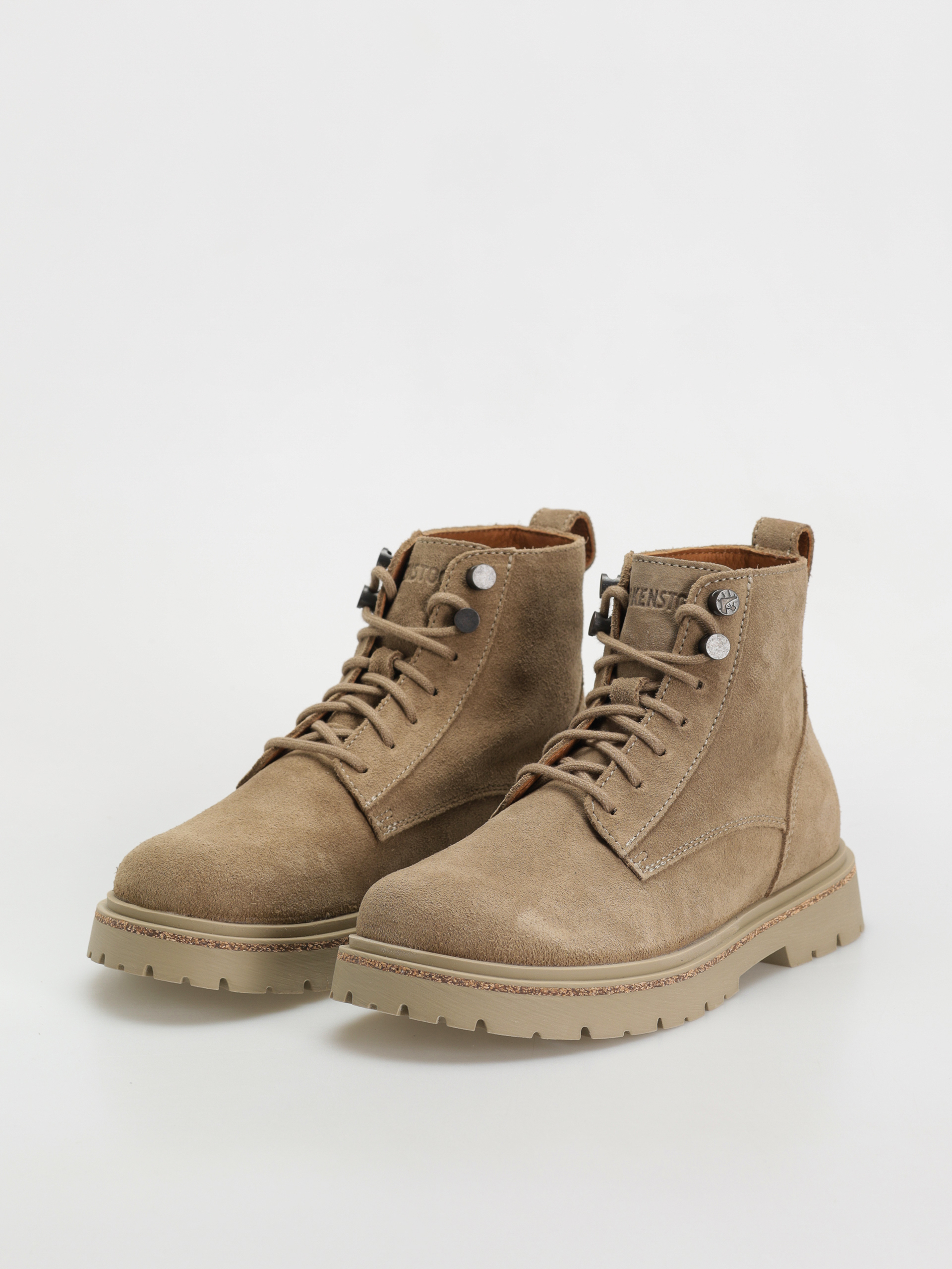 Birkenstock Highwood Lace Mid Suede Leather Narrow Wmn Shoes (taupe)