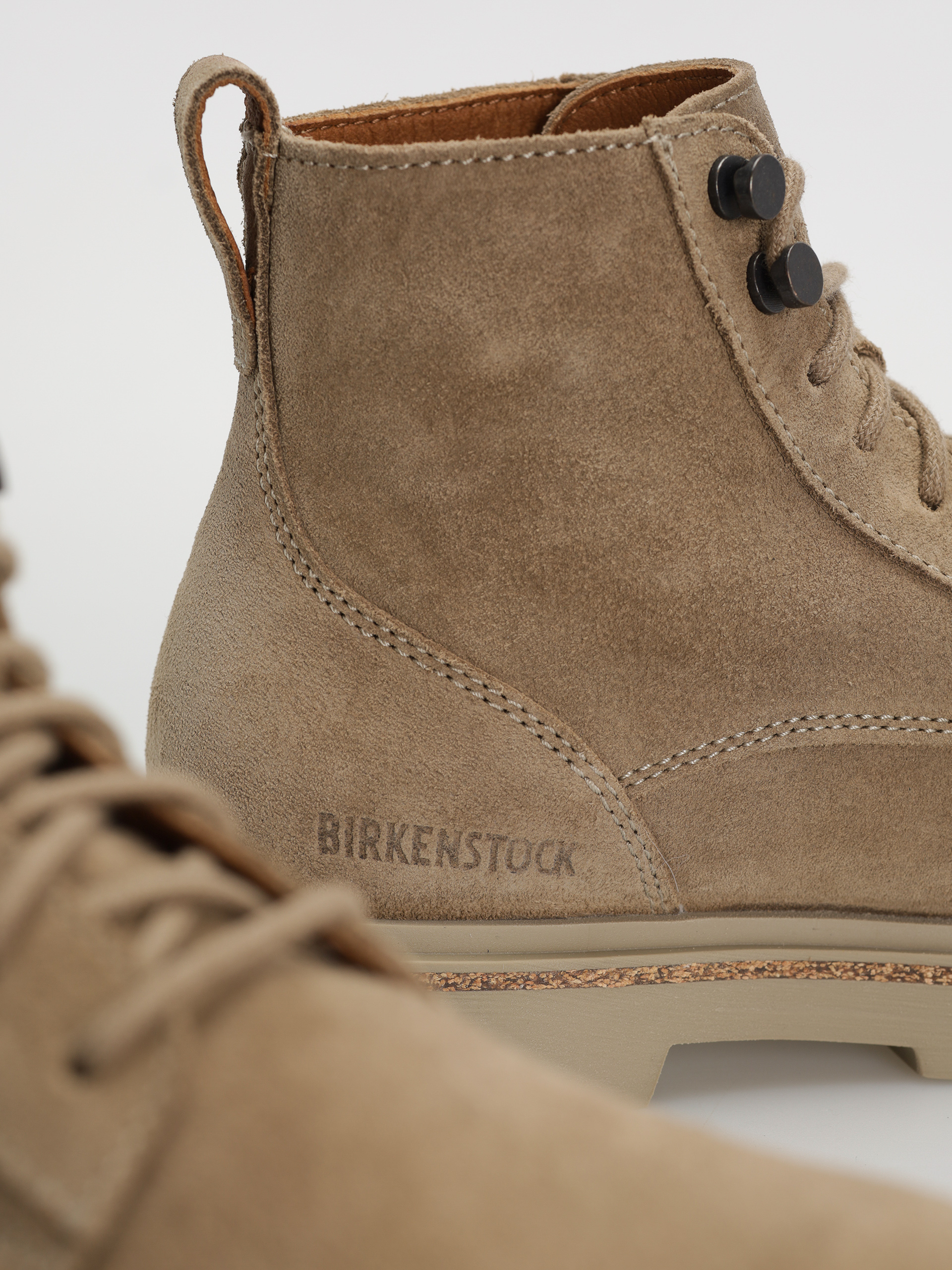 Birkenstock Highwood Lace Mid Suede Leather Narrow Wmn Shoes (taupe)