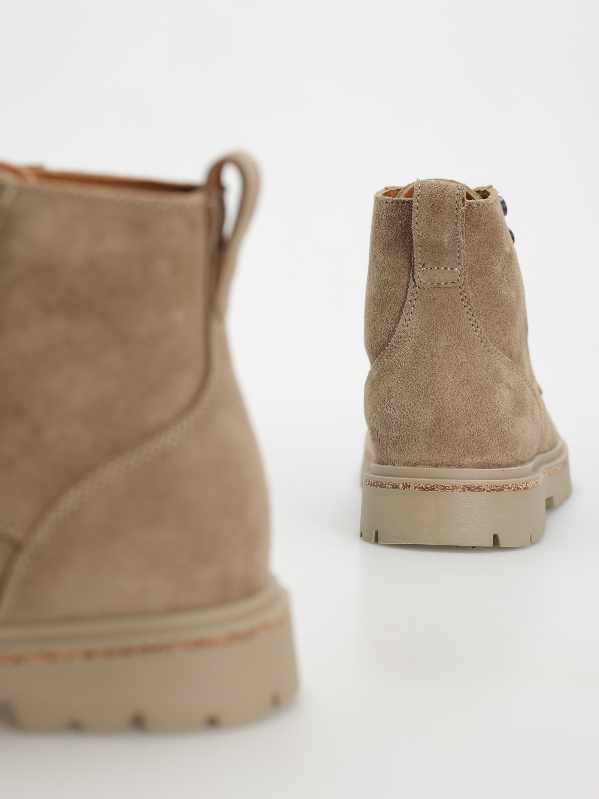 Birkenstock Highwood Lace Mid Suede Leather Narrow Wmn Schuhe (taupe)