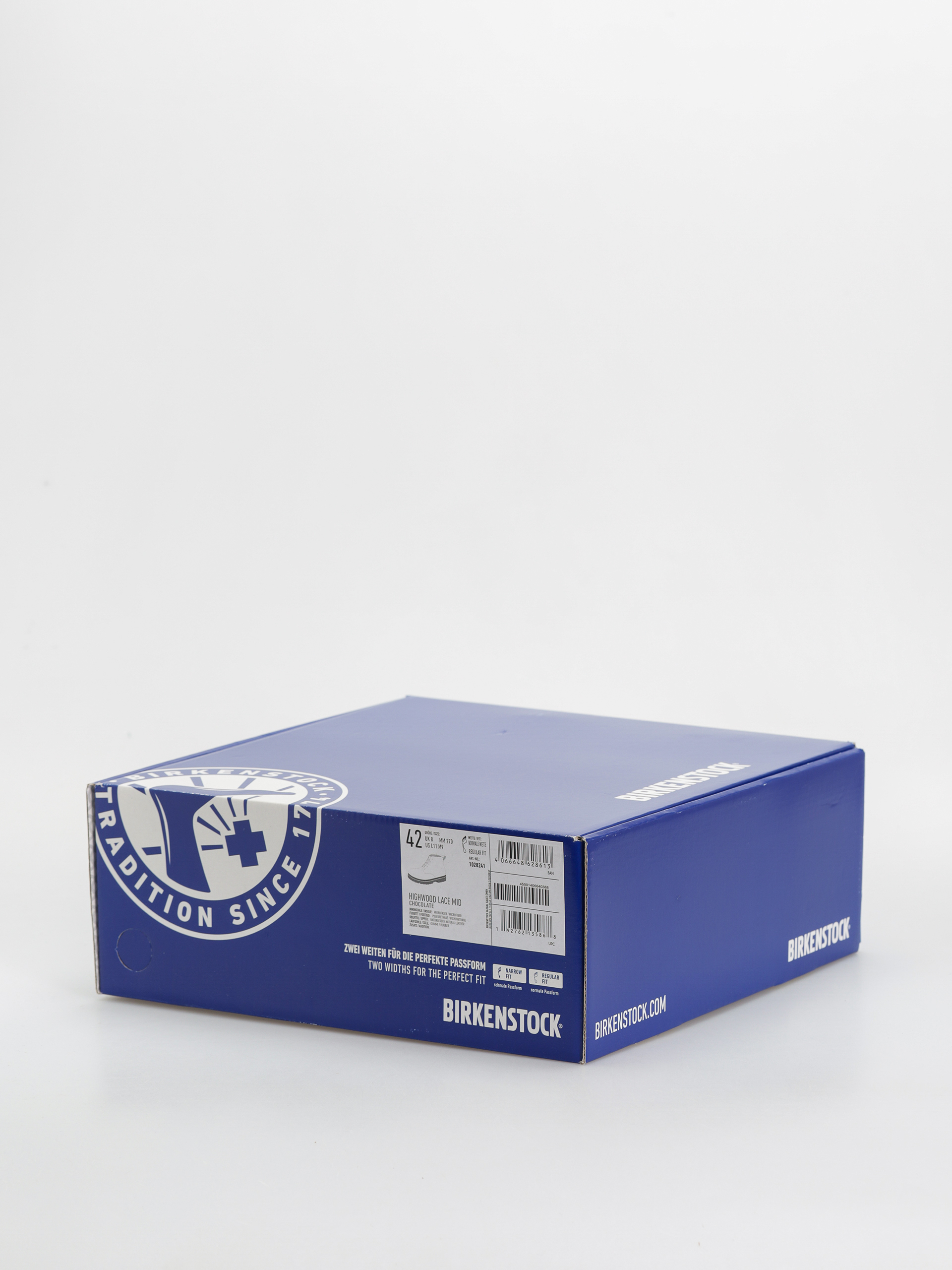 Birkenstock Highwood Lace Mid Natural Leather Regular Shoes (chocolate)