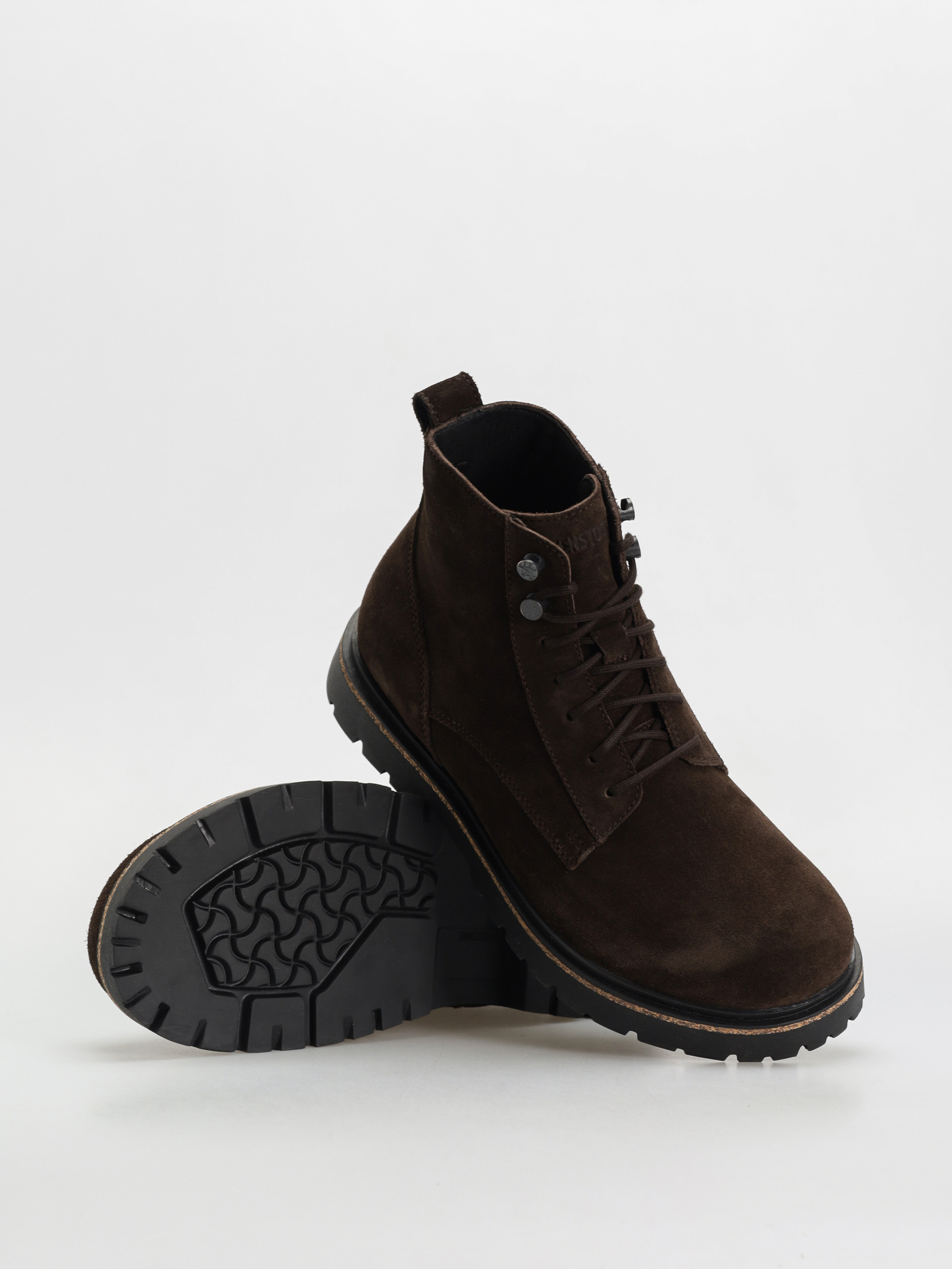 Birkenstock Highwood Lace Mid Suede Leather Regular Schuhe (mocha)