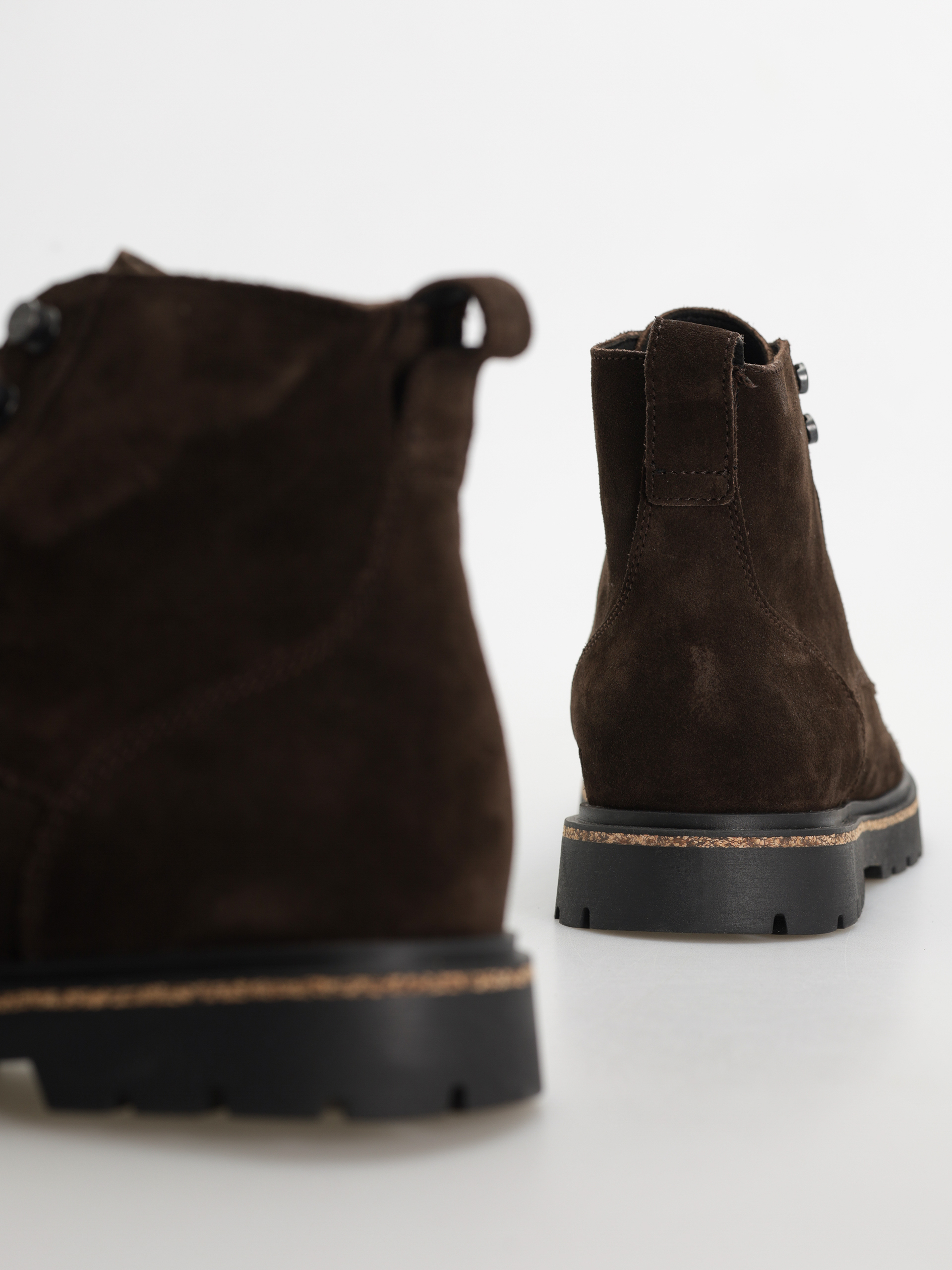 Birkenstock Highwood Lace Mid Suede Leather Regular Shoes (mocha)