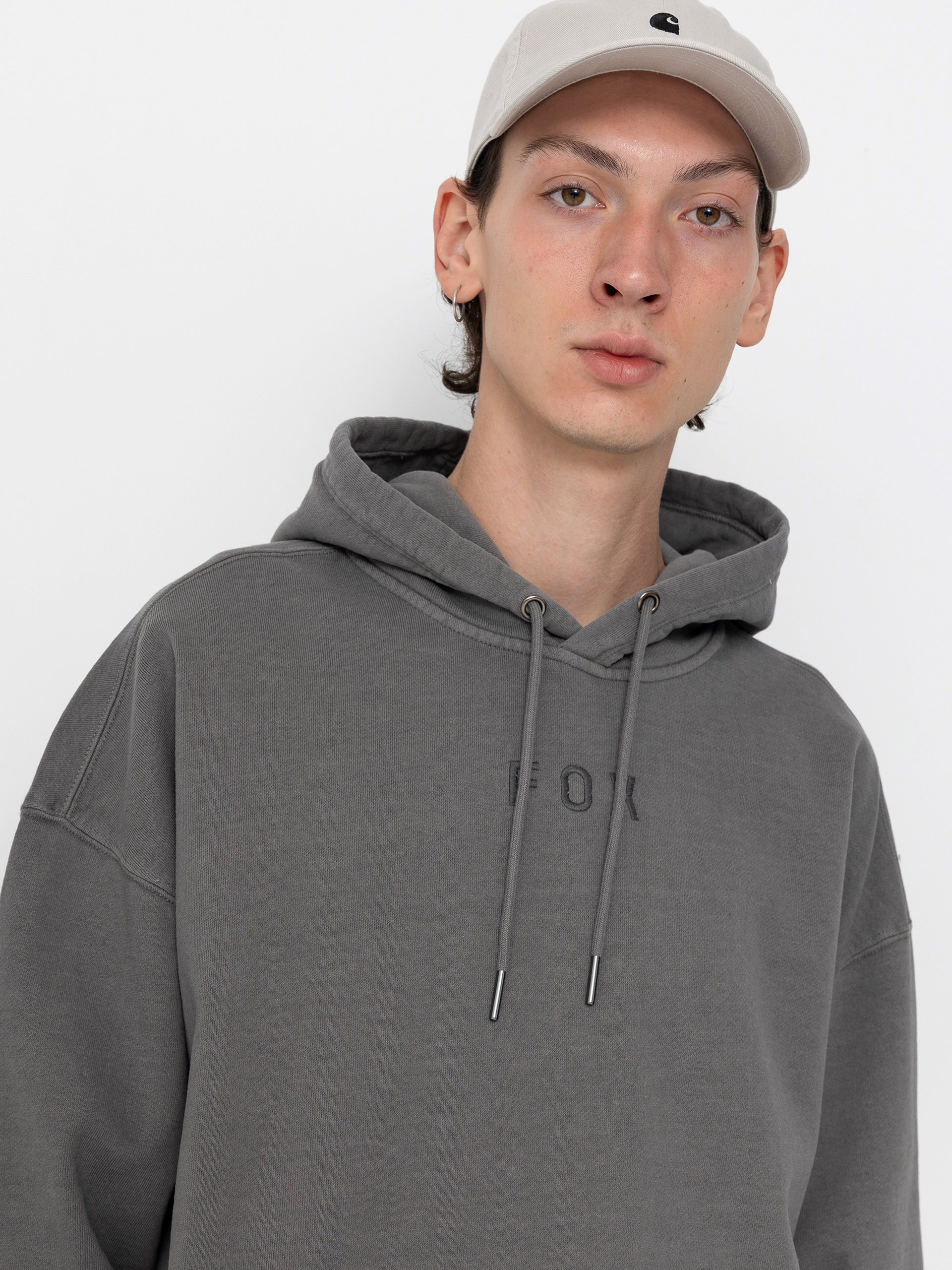 Fox Hoodie Wordmark HD (petrol)